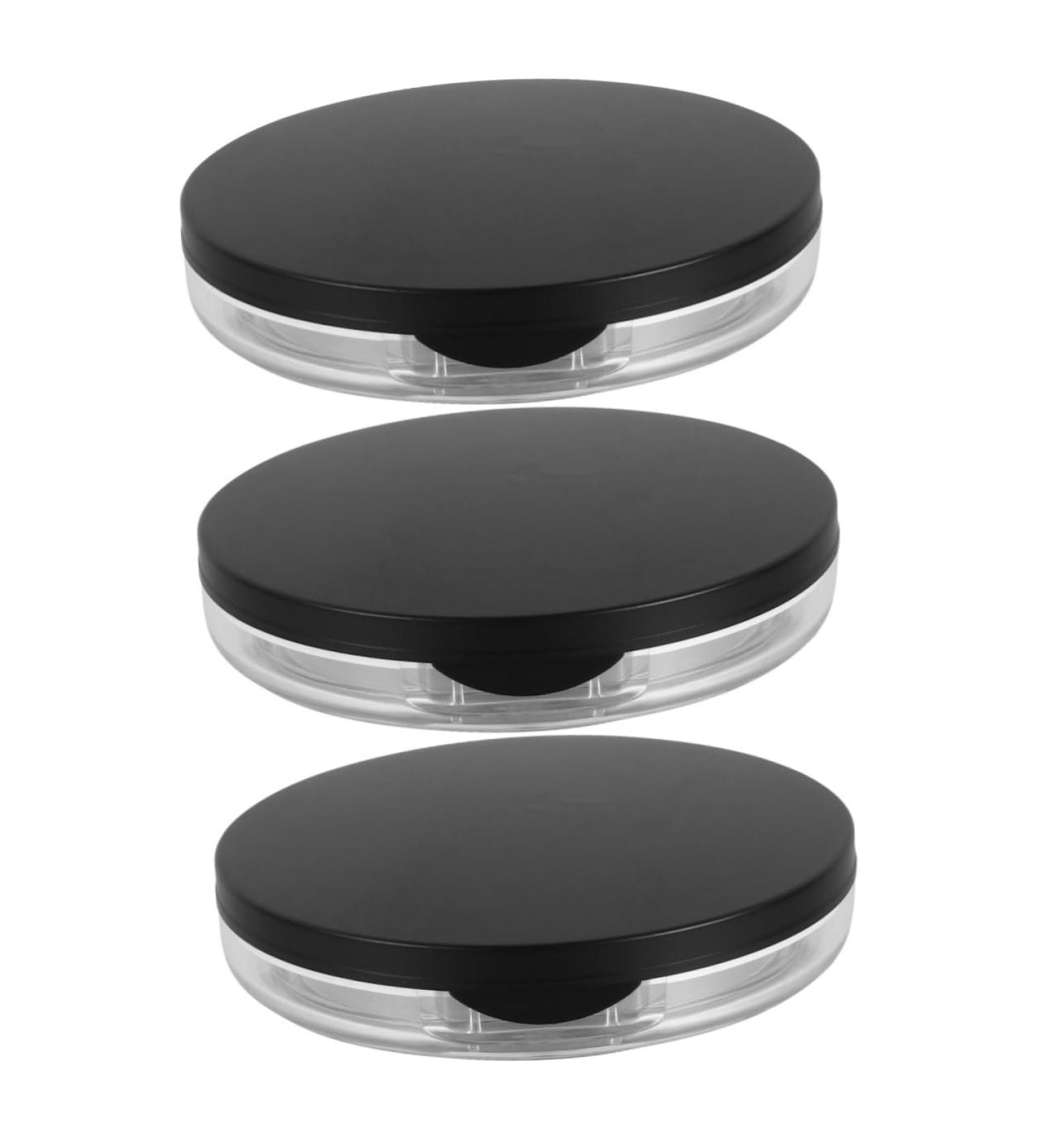MAGICLULU 6 Pcs Loose Box Plastic Case Empty Makeup Containers Mini Mirrors Travel Vanity Mirror Blackx3pcs 7.5x7.5cmx3pcs - Buy Online on GoSupps.com
