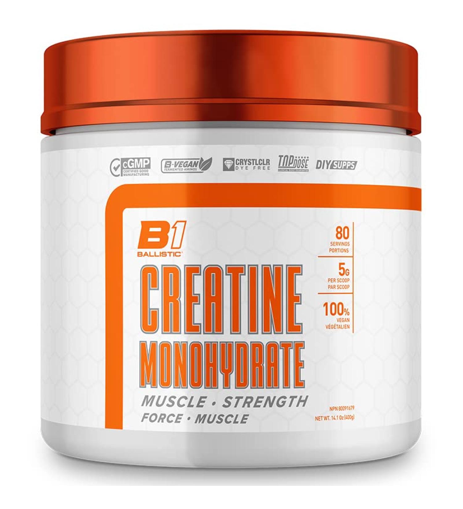 BALLISTIC SUPPS - Creatine Monohydrate - 400 Grams - Buy Online on GoSupps.com