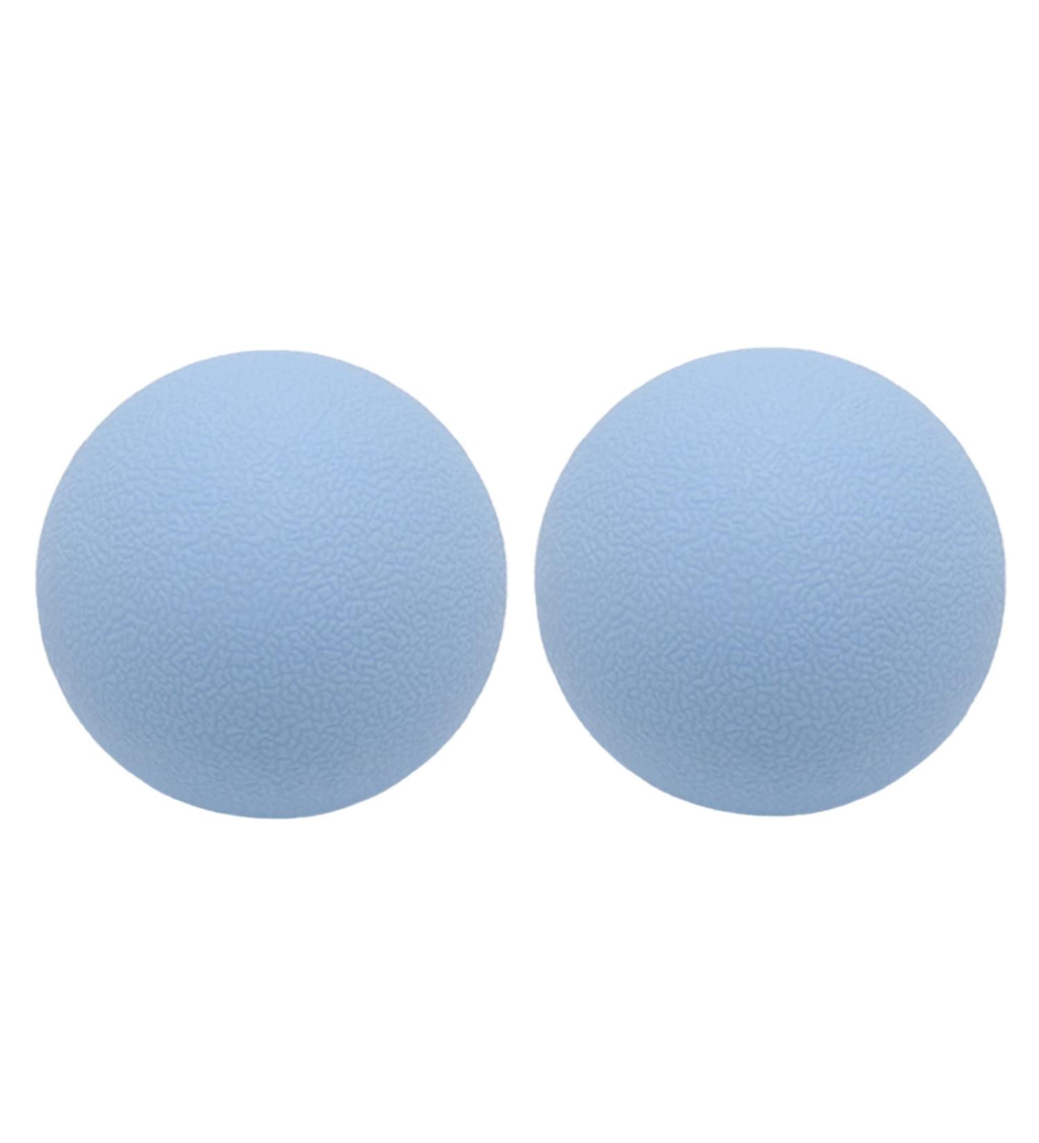 Massage Ball Set - Fascia Release Lacrosse Massage Balls for Muscles Yoga & Acupuncture 2 Blue Balls for Back Legs Feet & Hands - Buy Online on GoSupps.com