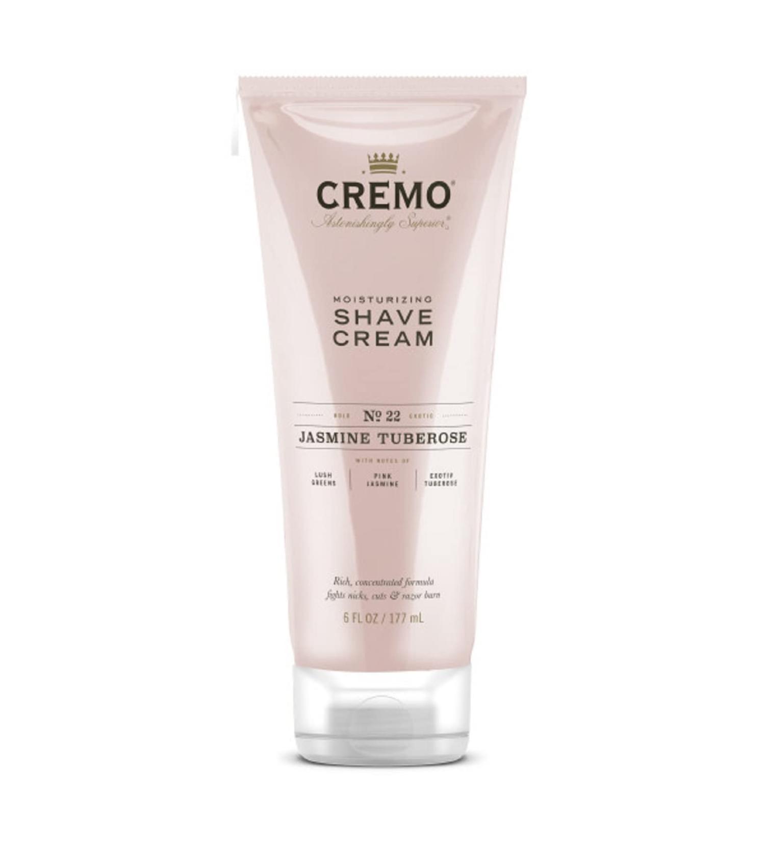 Cremo Jasmine Tuberose Shave Cream - Moisturizing, Ultra-Slick Formula for Smooth Shave - Lavender, 6 Fl Oz - Buy Online on GoSupps.com