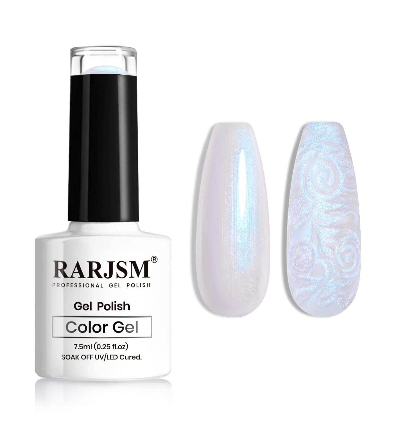 RARJSM Pearl Glitter Drawing Gel Polish | Shimmer Mermaid Nail Gel for Salon & DIY | Soak Off UV Gel US171 - Buy Online on GoSupps.com