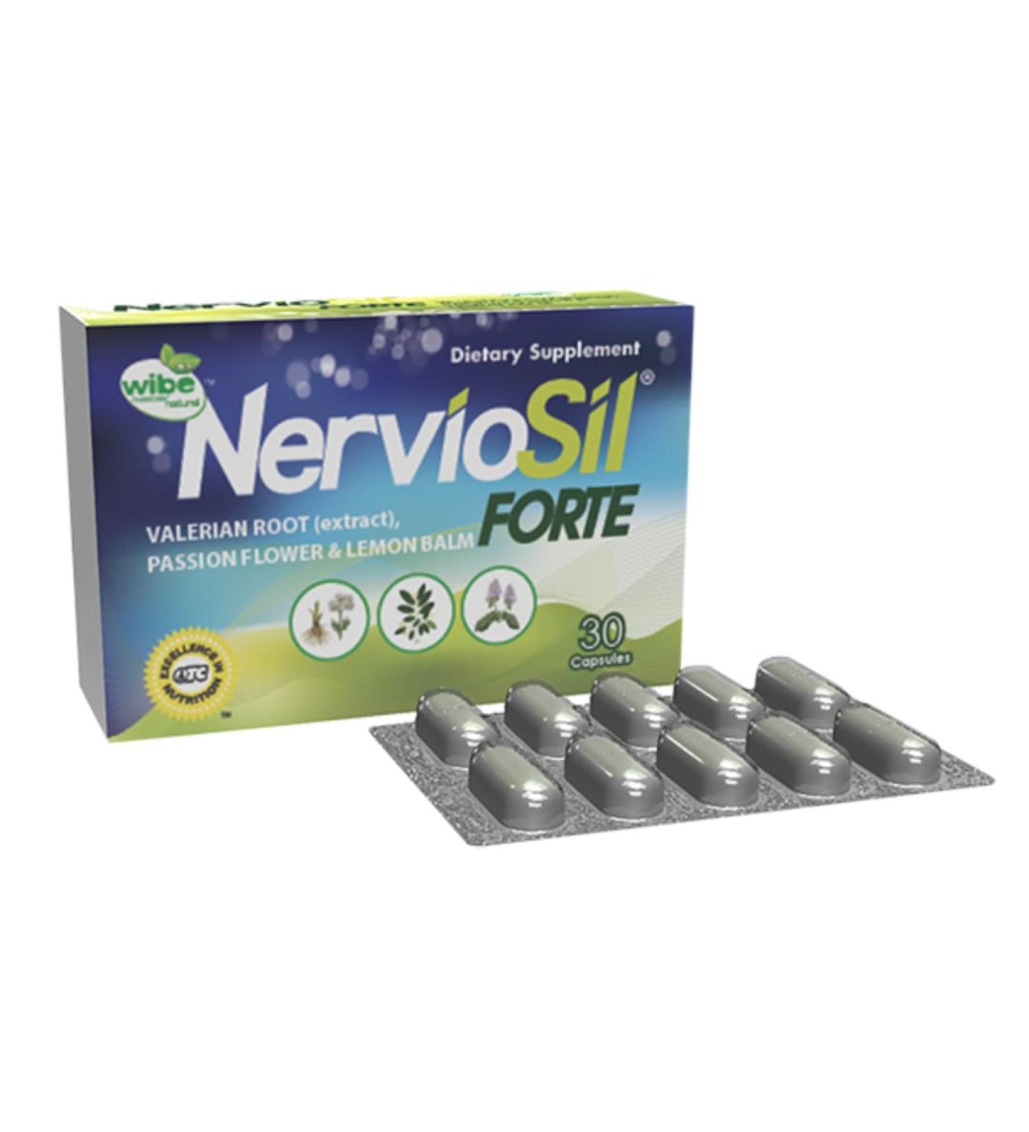 NervioSil Forte Valerian Roots 30 Capsules - Buy Online on GoSupps.com