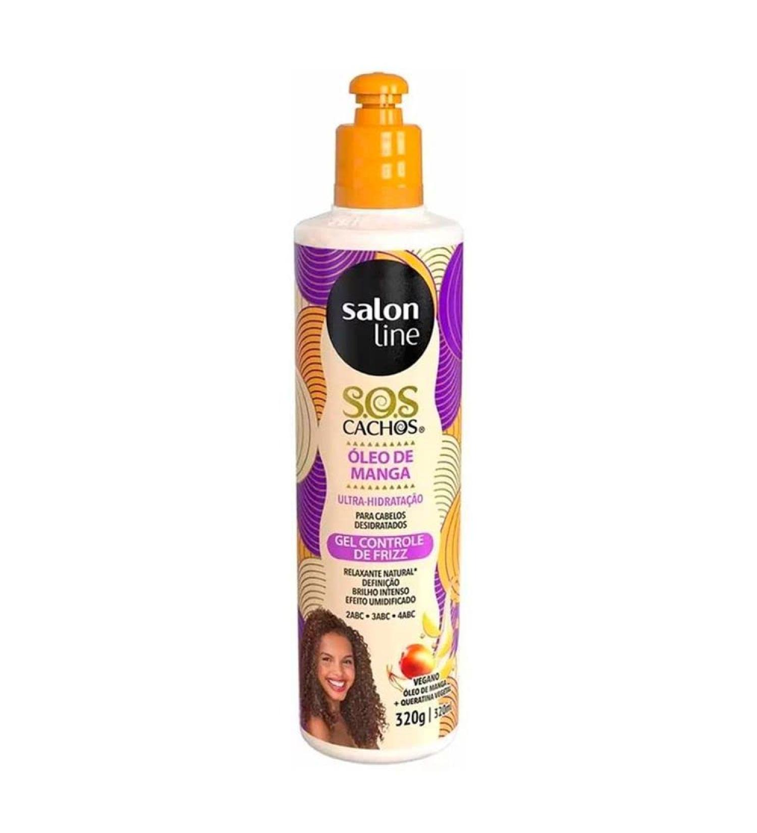 Salon Line SOS Cachos Treatment - Natural Volume Control Relaxing Gel 10.82 Fl Oz (320 Ml)