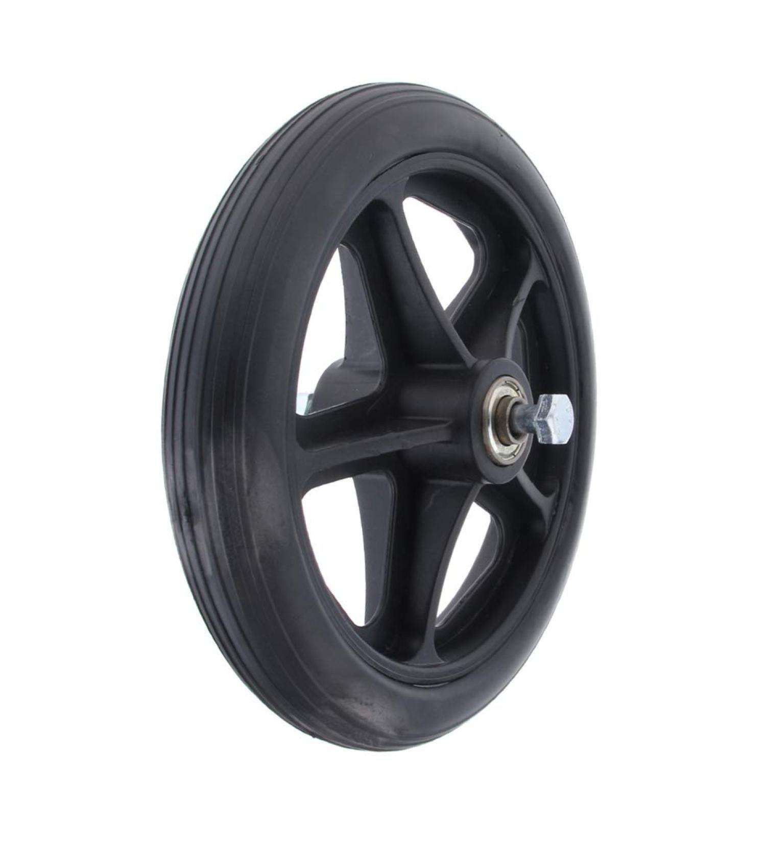 Prettyia Durable Strong Alloy Frame Wheelchair Front Castor Wheels Replacement Part Tool 5/16 inch Bearing 6 inch 7 inch 8 inch Diameter - Black 7 inch - Buy Online on GoSupps.com