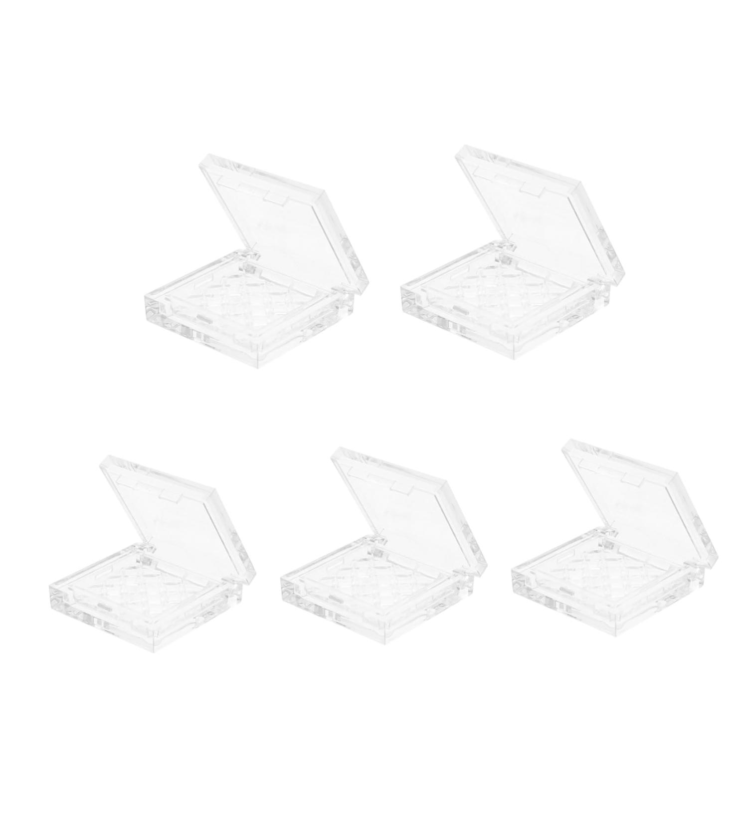 Beavorty 5pcs Eye Shadow Box Makeup Highlighter Loose Powder Storage Small Empty Eyeshadow Case Sample Box - Buy Online on GoSupps.com