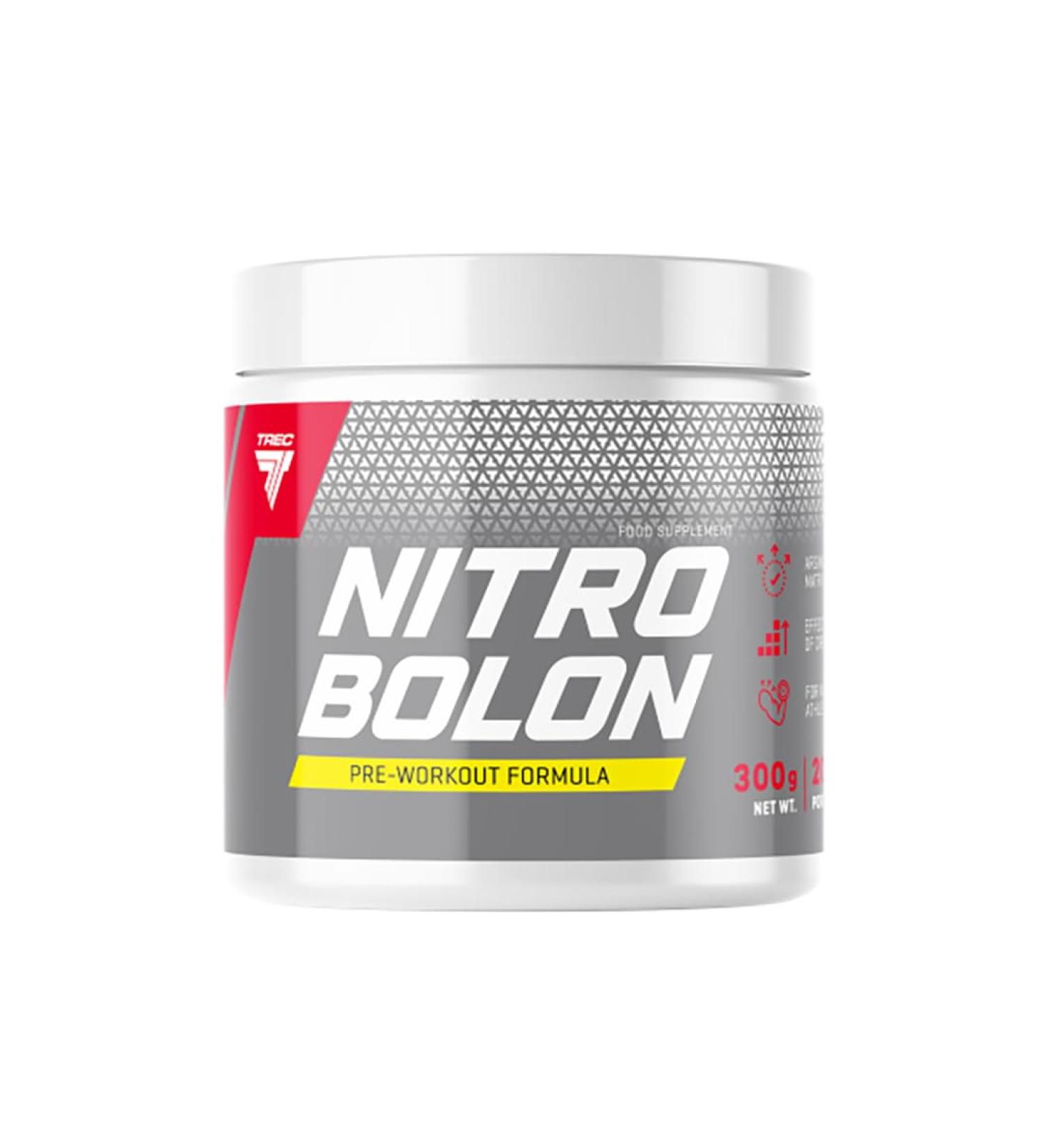 Trec Nutrition Nitrobolone 300g - Best Pre Workout Supplement | Creatine Taurine Arginine Glutamine Citrulline Amino Acids - Tropical Flavor - International Shipping Available - Buy Online on GoSupps.com
