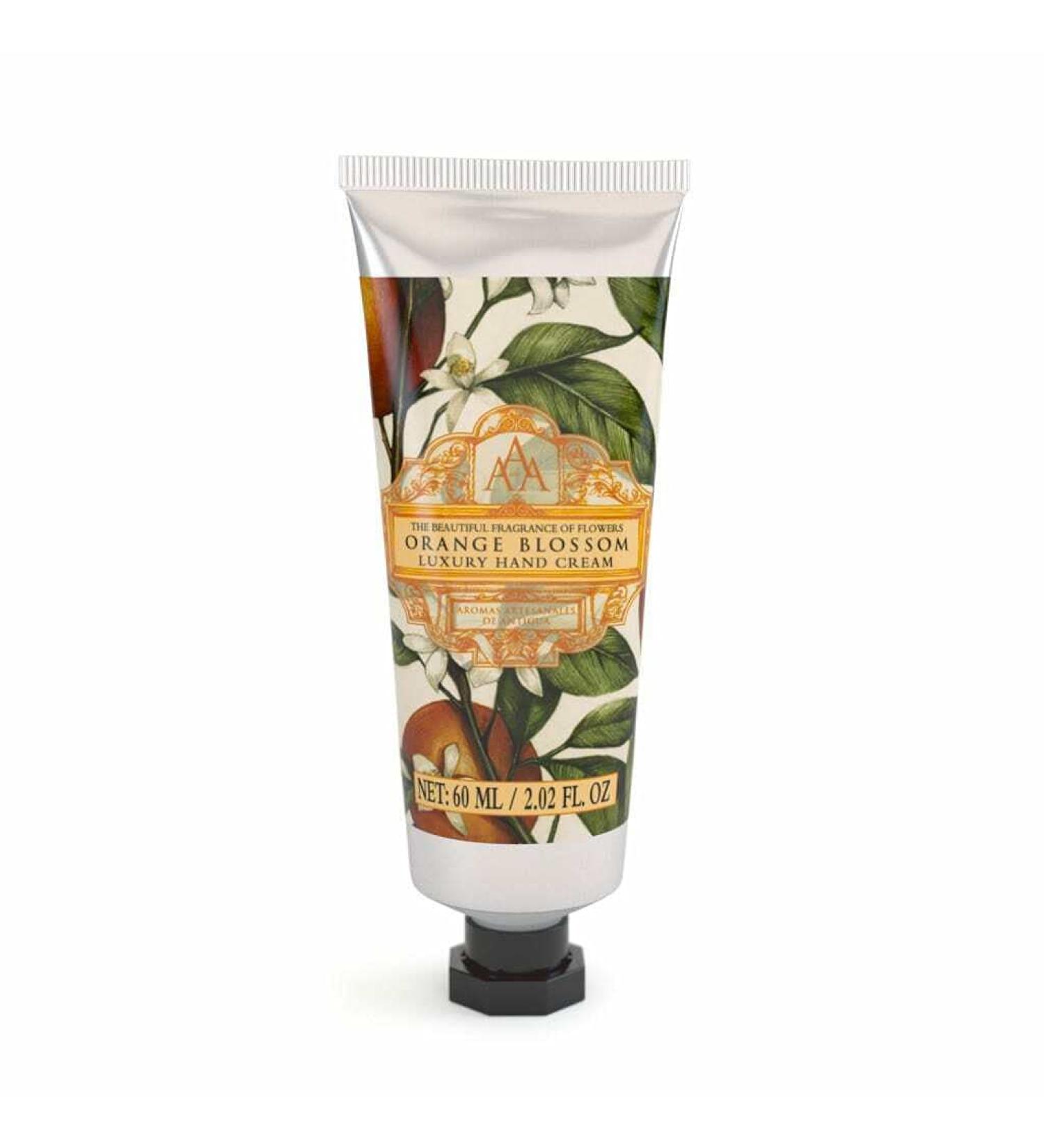 Aromas Artesanales De Antigua Floral Orange Blossom Luxury Hand Cream 60ml - Nourishing Moisturizer for Soft Skin | International Shipping Available - Buy Online on GoSupps.com