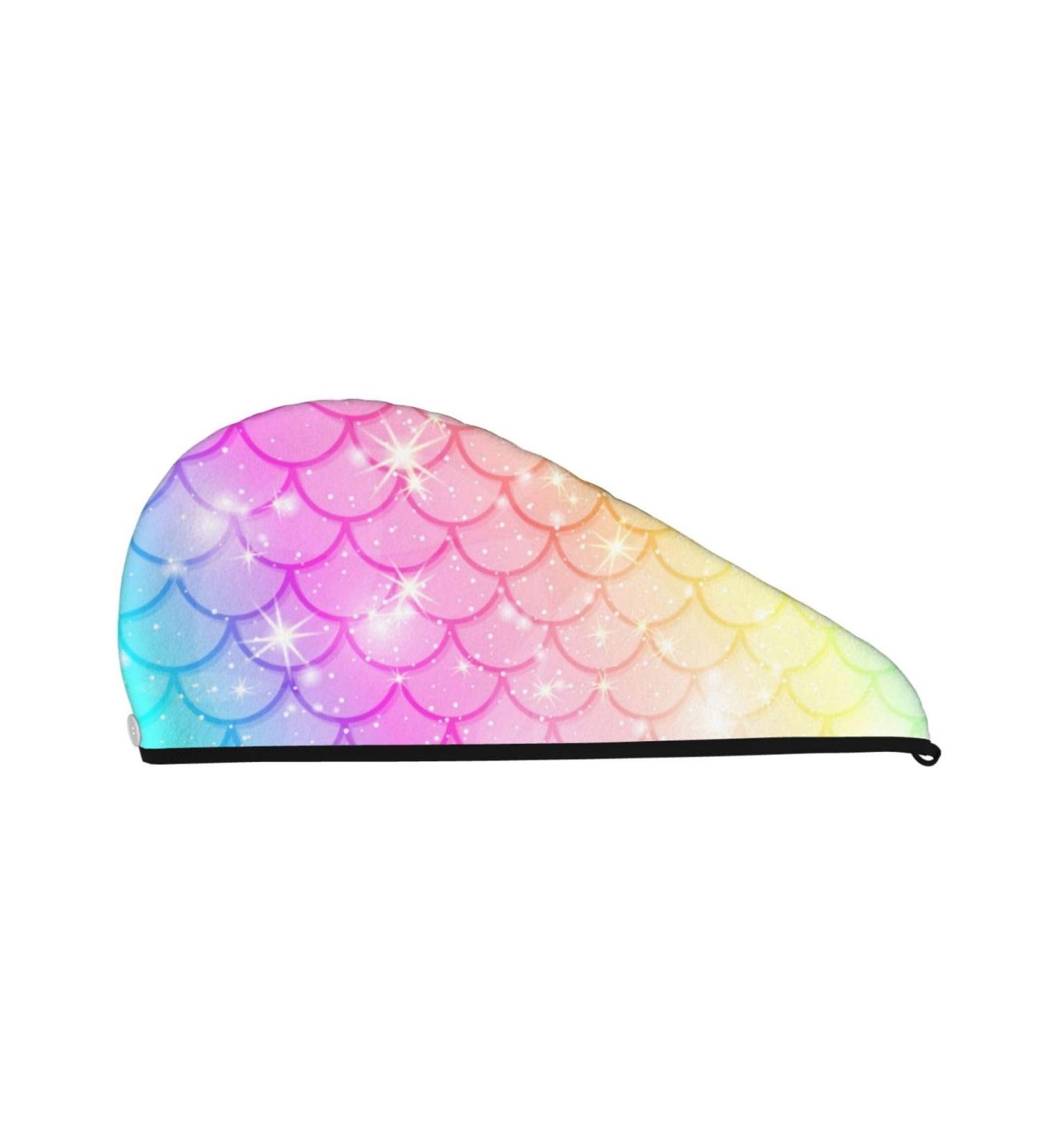 Fish Scale Microfiber Hair Towel - Ultra Absorbent Coral Velvet Wrap for All Hair Types - Quick Dry Hair Cap for Women - Buy Online on GoSupps.com
