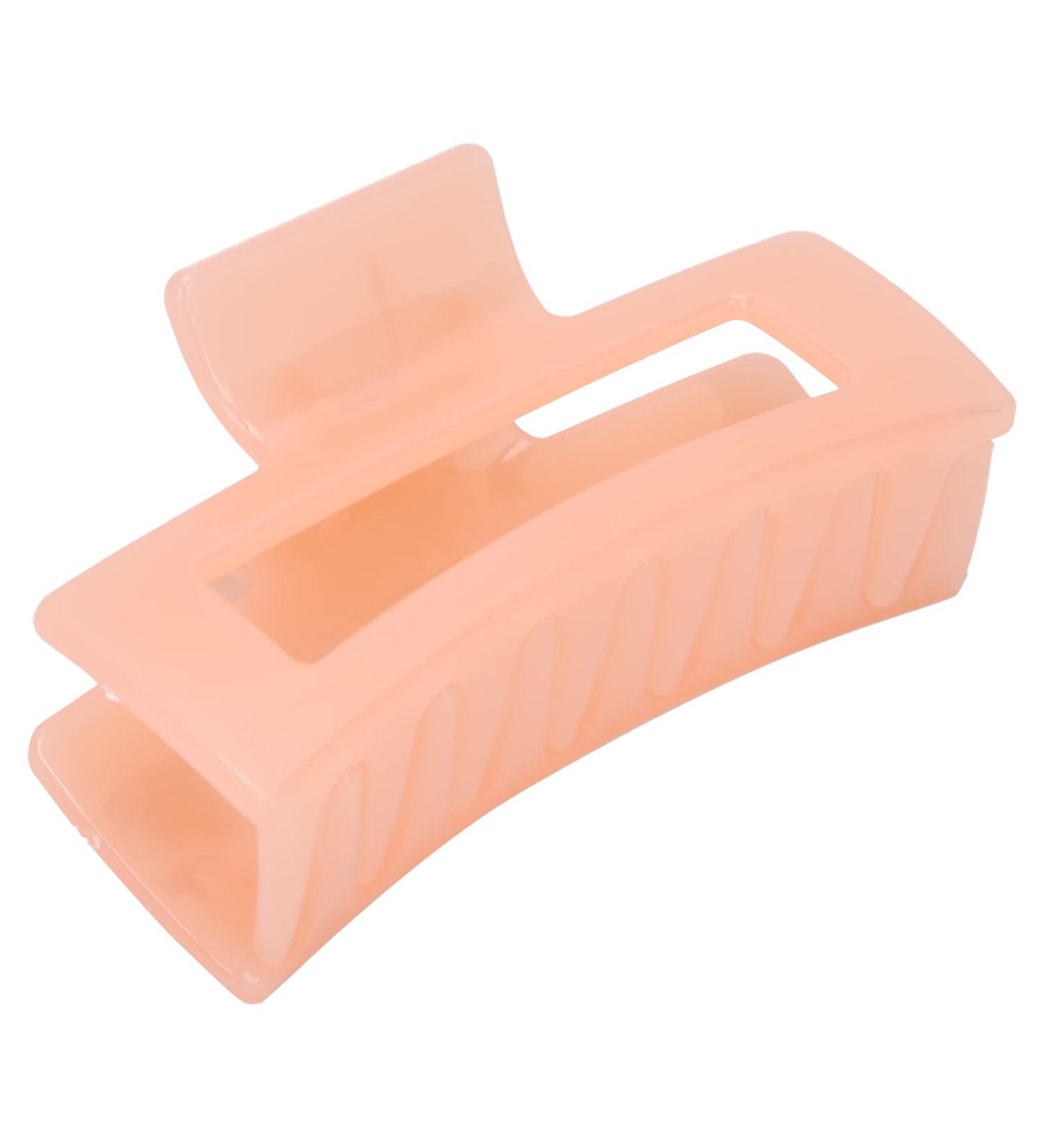 Hair Clip 8.5x3cm Hair Claw Clip Non-Slip Lightweight Portable for Thick Thin Curly Straight Hair(Coral Orange) - Buy Online on GoSupps.com