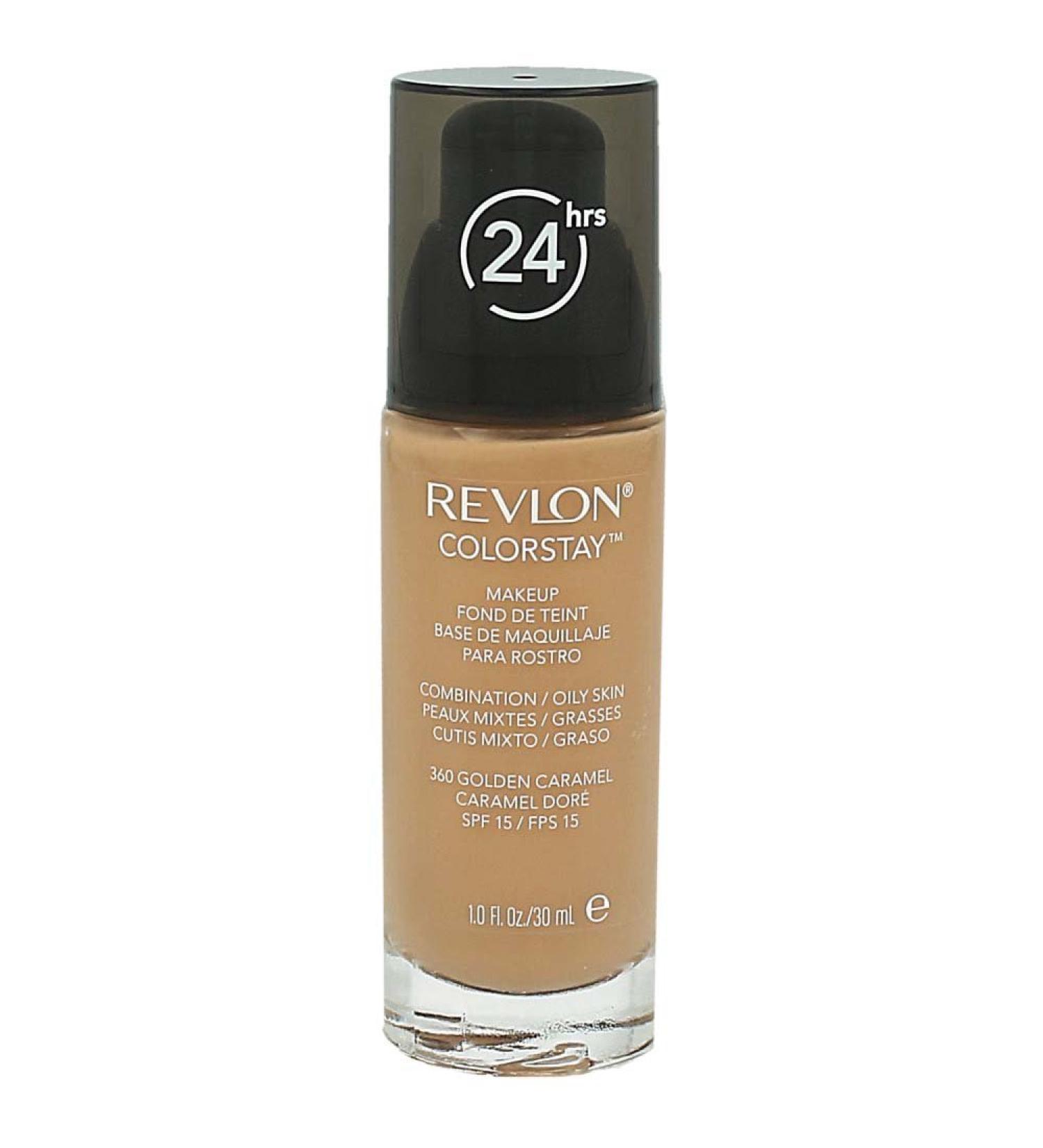 Revlon – Colo PWD Makeup Refrigerator/Oily Skin with Pump 360 Golden Caramel
