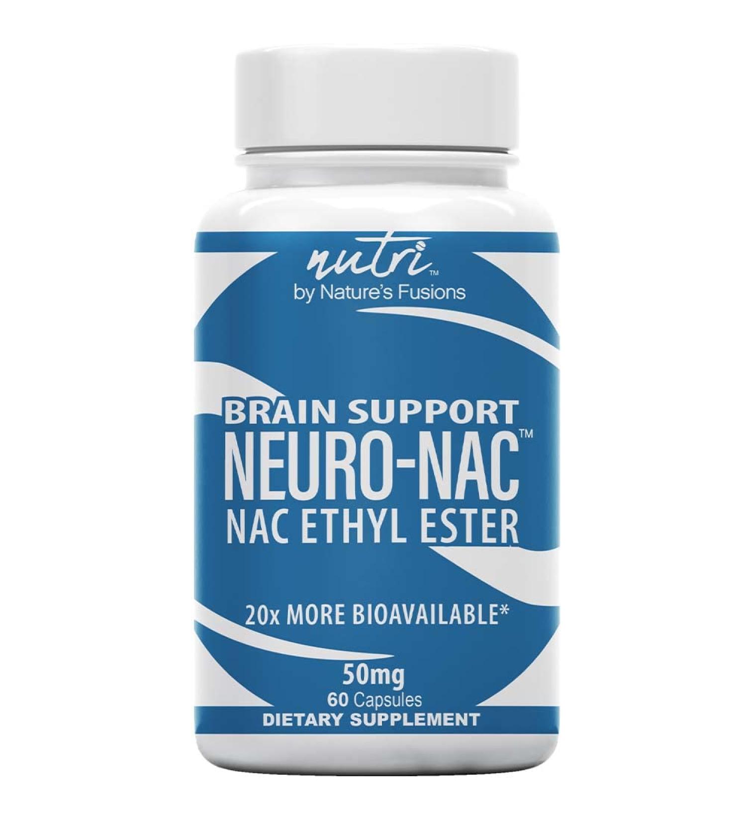 Neuro NAC Supplement - N-Acetyl Cysteine Ethyl Ester - Boost Glutathione 10x - 60 Capsules - Buy Online on GoSupps.com