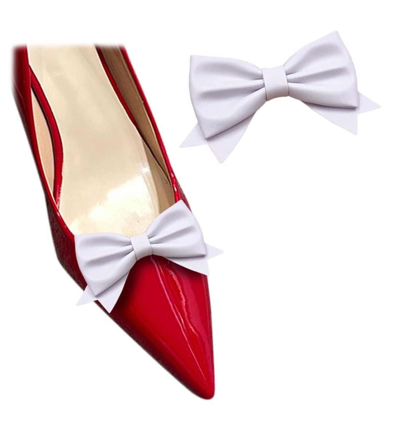 Tsangbaby Multi-Colored Leather Loop Shoe Clips - Removable High Heel Buckles for Women | DIY Shoe Accessories - Buy Online on GoSupps.com