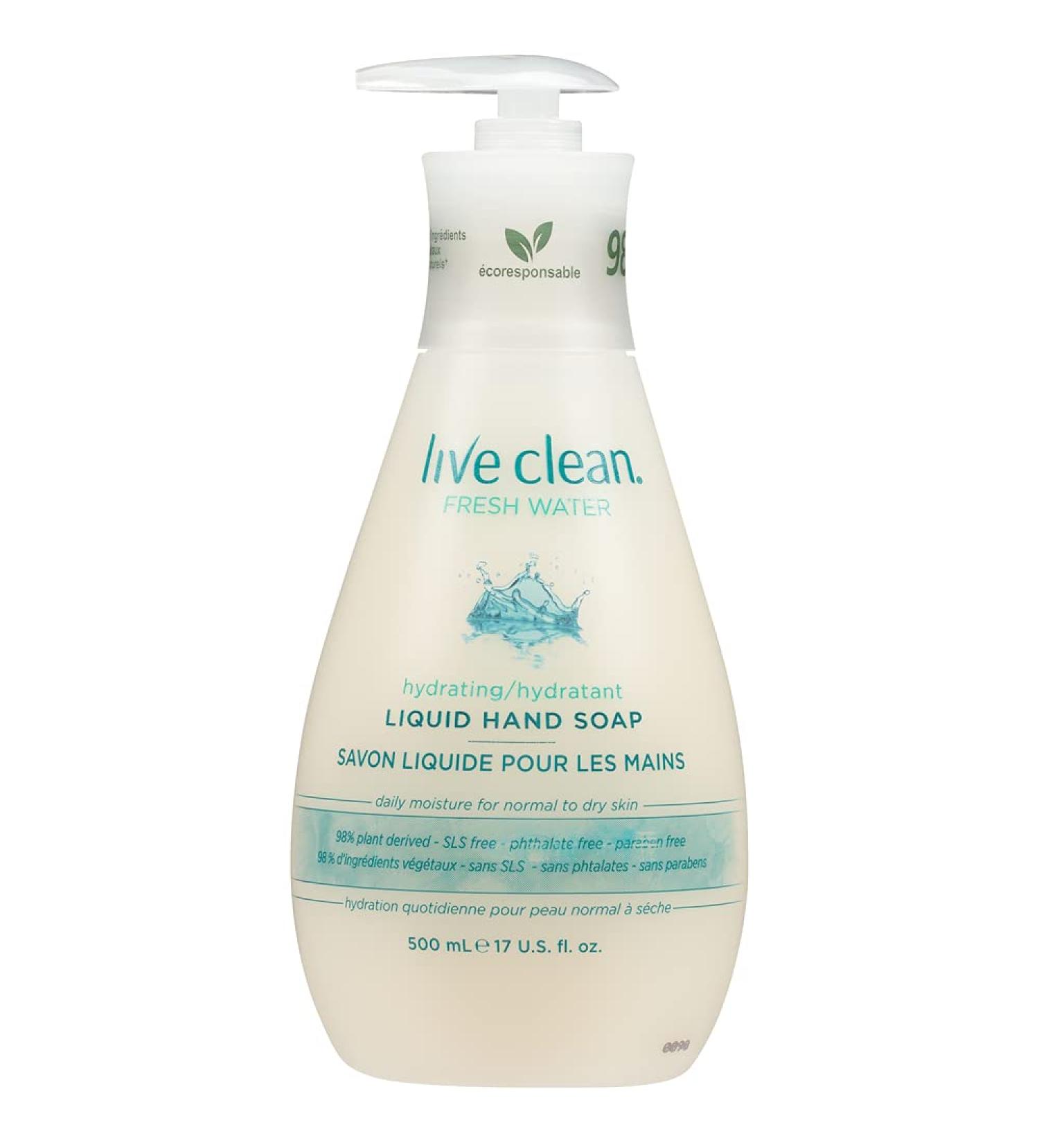 Live Clean Liquid Hand Soap Fresh Water 17 Oz - Packaging May Vary - Buy Online on GoSupps.com