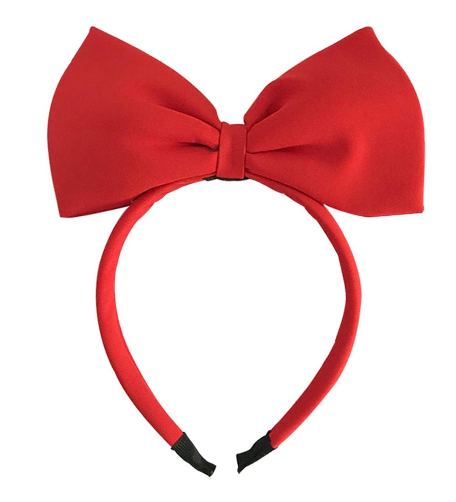 Bowknot Headband for Women Red Bows for Hair Accessories Hair Bows for Girls Hair Hoops Bowknot Hair Bands for Christmas Birthday Cosplay - Buy Online on GoSupps.com