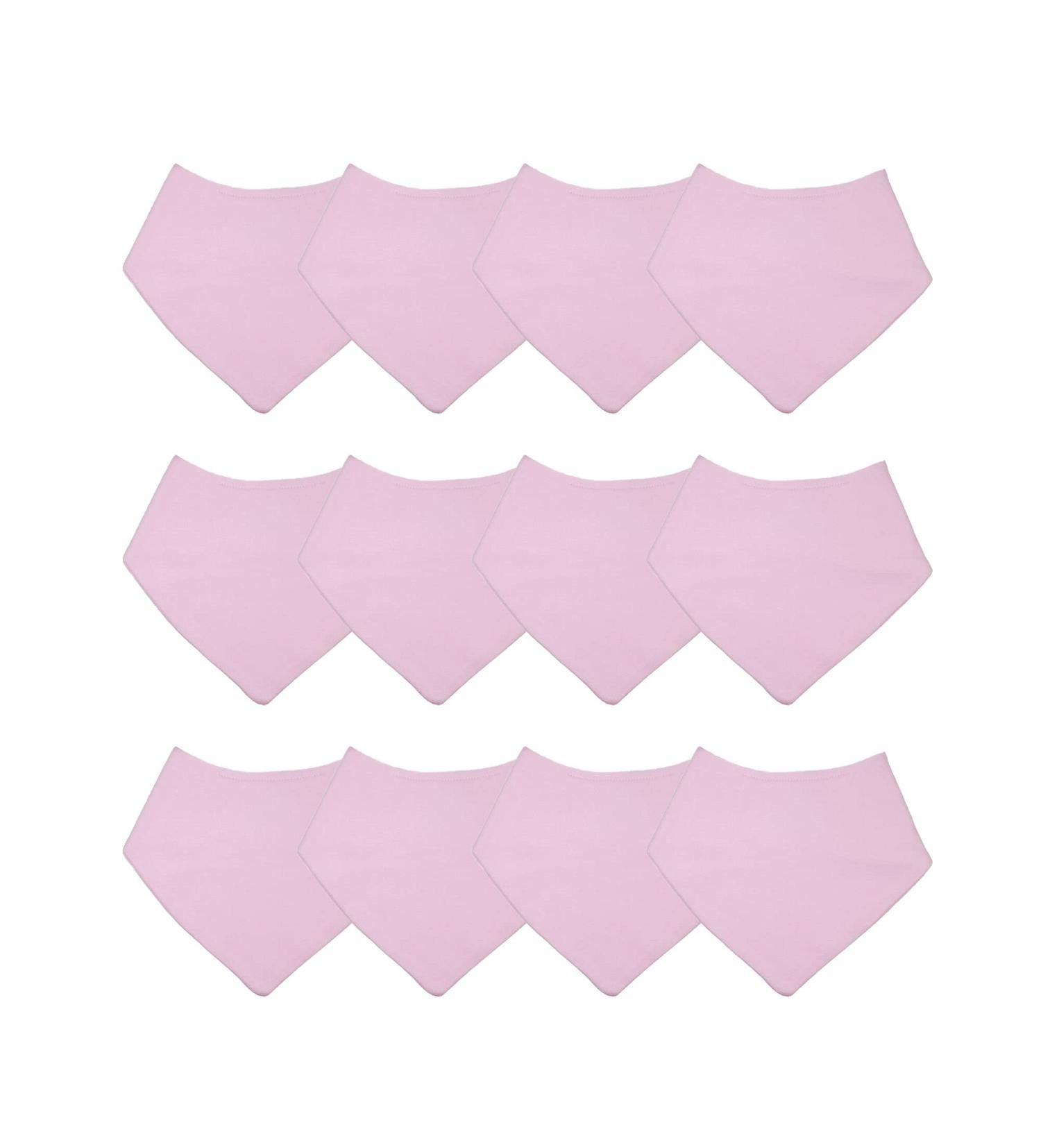 Royal Icon Baby Bandana Bibs - Stylish & Functional Dribble Bibs for Newborns 0-6 Months - Soft & Absorbent Baby Bibs in Pink - Set of 3/6/12 Pieces - Buy Online on GoSupps.com