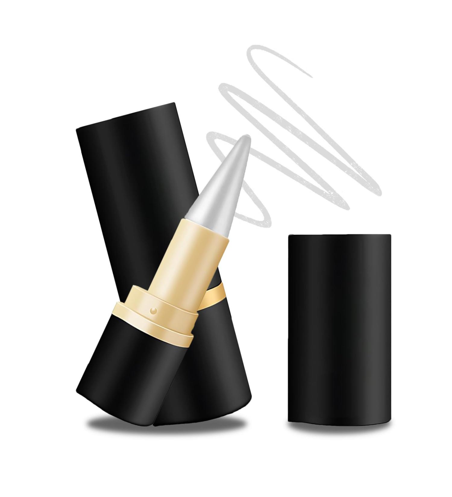 kaiyaya 2 pieces eyeliner waterproof matte quickdrying matte eyeliner pen gel black drying and smudgeproof kajal marker pencil for daily longlasting eye makeup silver - Buy Online on GoSupps.com