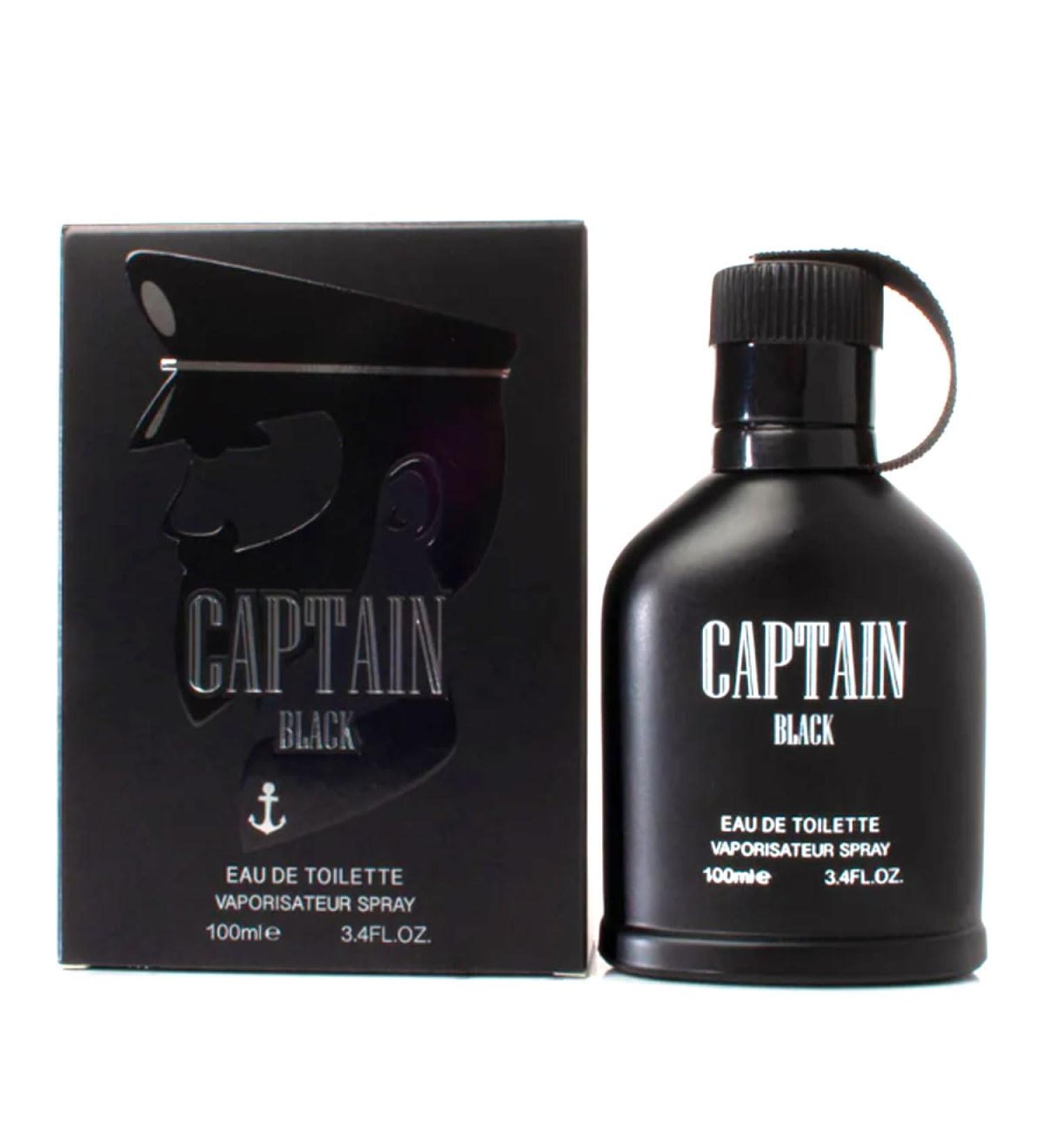 Captain Black Men Perfume 3.4 Fl Oz Eau De Parfum Vaporisateur Spray Long Lasting Oil France lavender musk Lemon