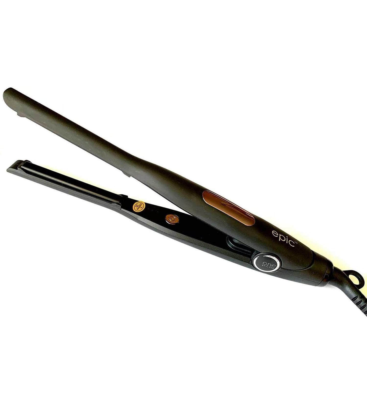 Epic Flat Iron for Short Hair & Pixie Cuts - 3/10 Inch Titanium Beard Hair Straightener with 4 Temperature Settings Dual Voltage - Perfect for International Shipping - Buy Online on GoSupps.com