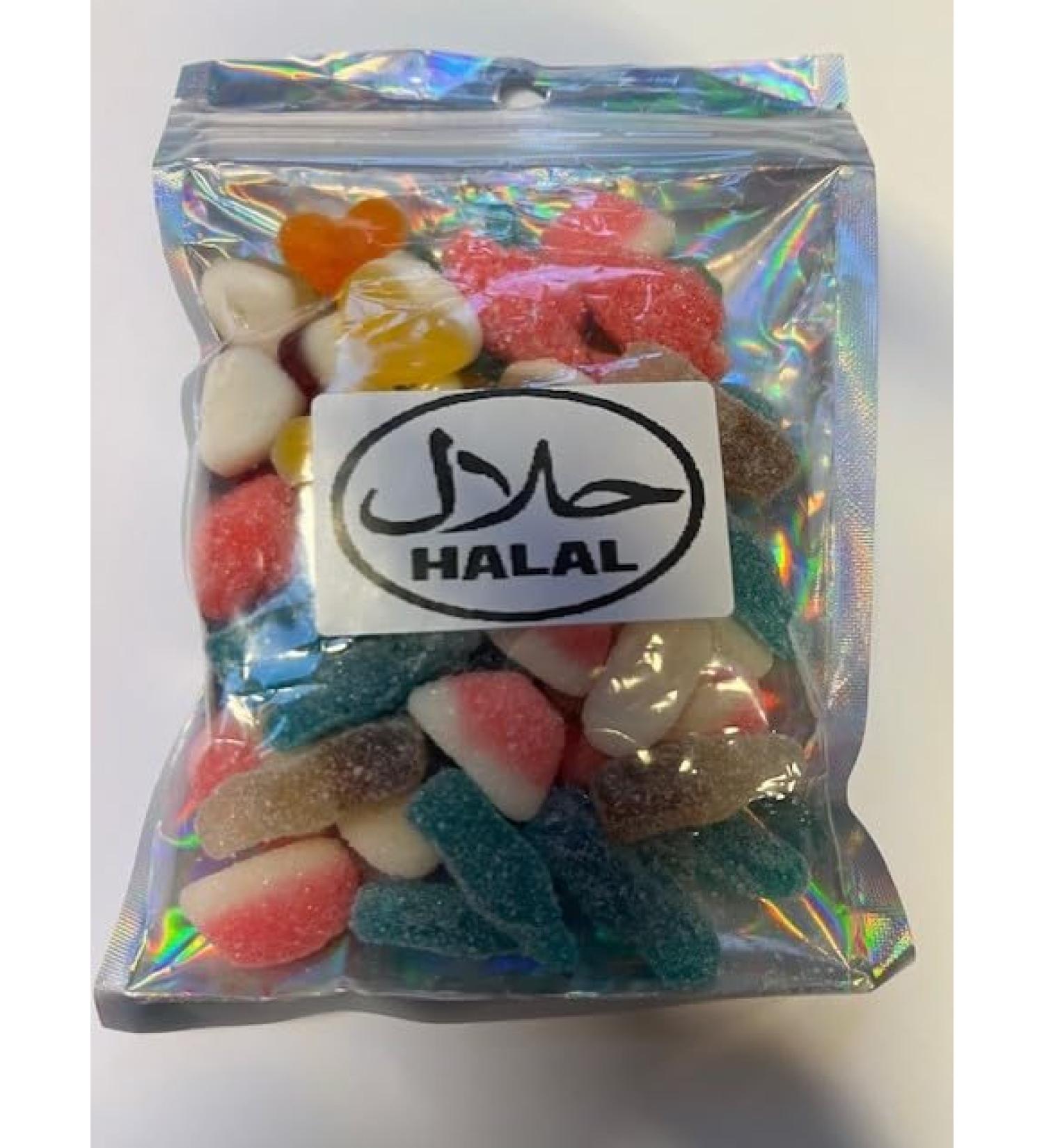 Halal Pick N Mix Gummy Sweets Pouch Gift Hamper Present Favour Eid Birthday Xmas 100g x 1 - Buy Online on GoSupps.com