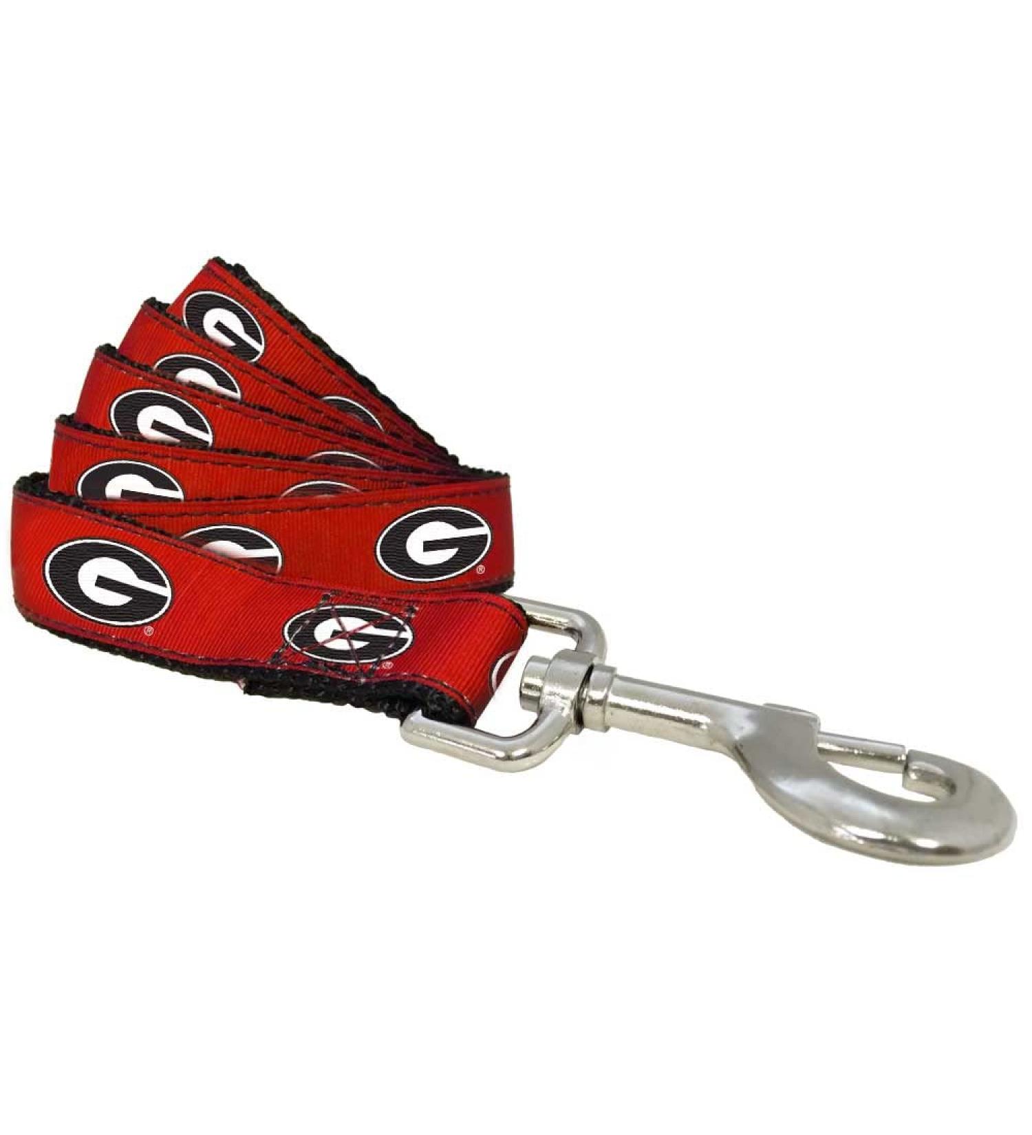 NCAA Georgia Bulldogs Large Team Color Dog Leash - Officially Licensed - Buy Online on GoSupps.com
