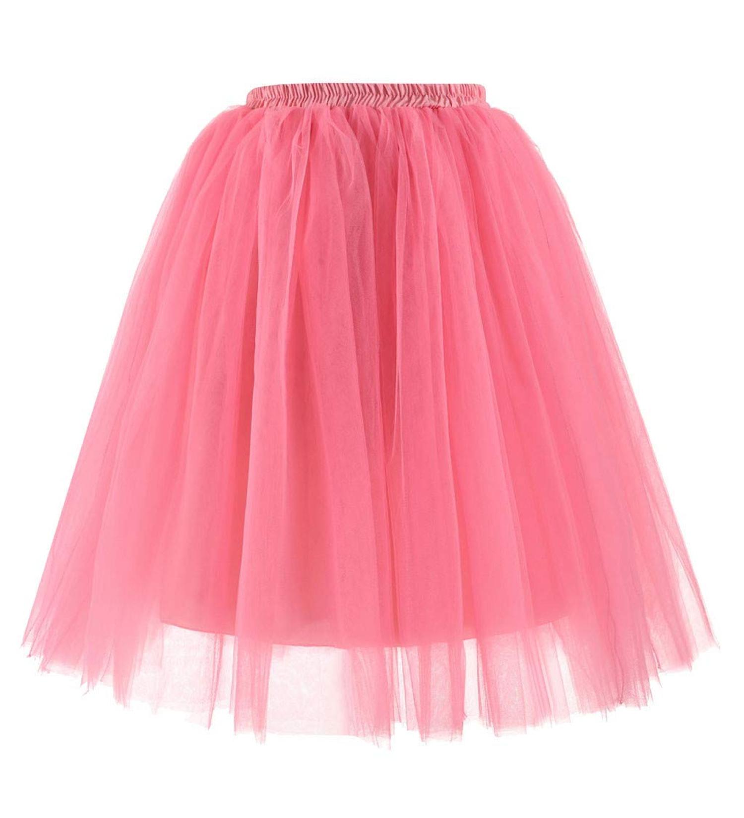 Shop Ladies 3-Layer Tulle T t Skirts | 80s Ballet & Carnival Costumes - Green & Pink Options Available - Buy Online on GoSupps.com