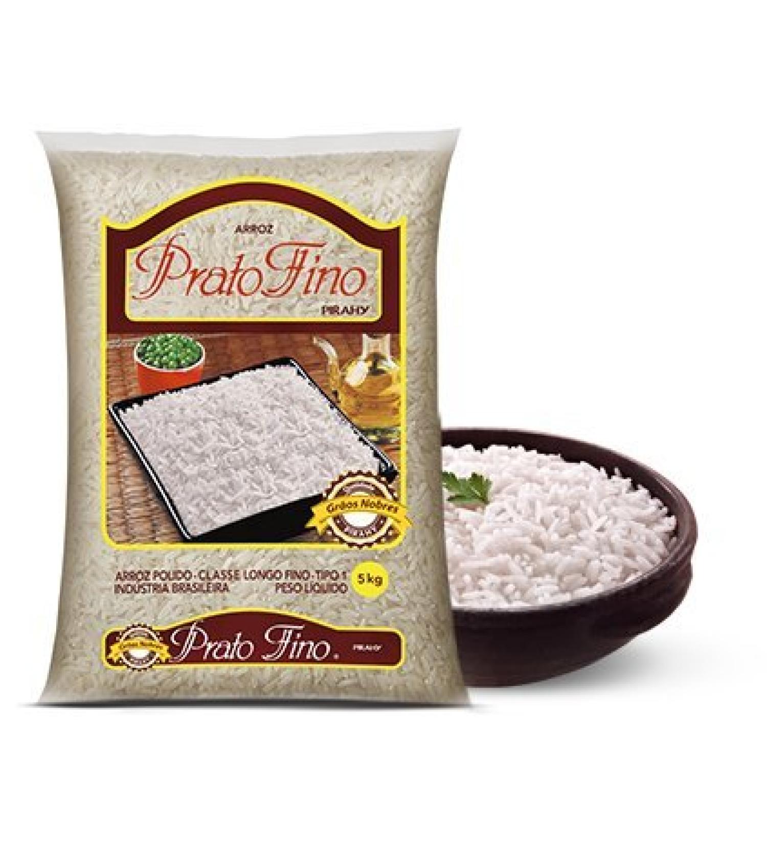 Prato Fino White Rice 11lb | Arroz Branco 5kg