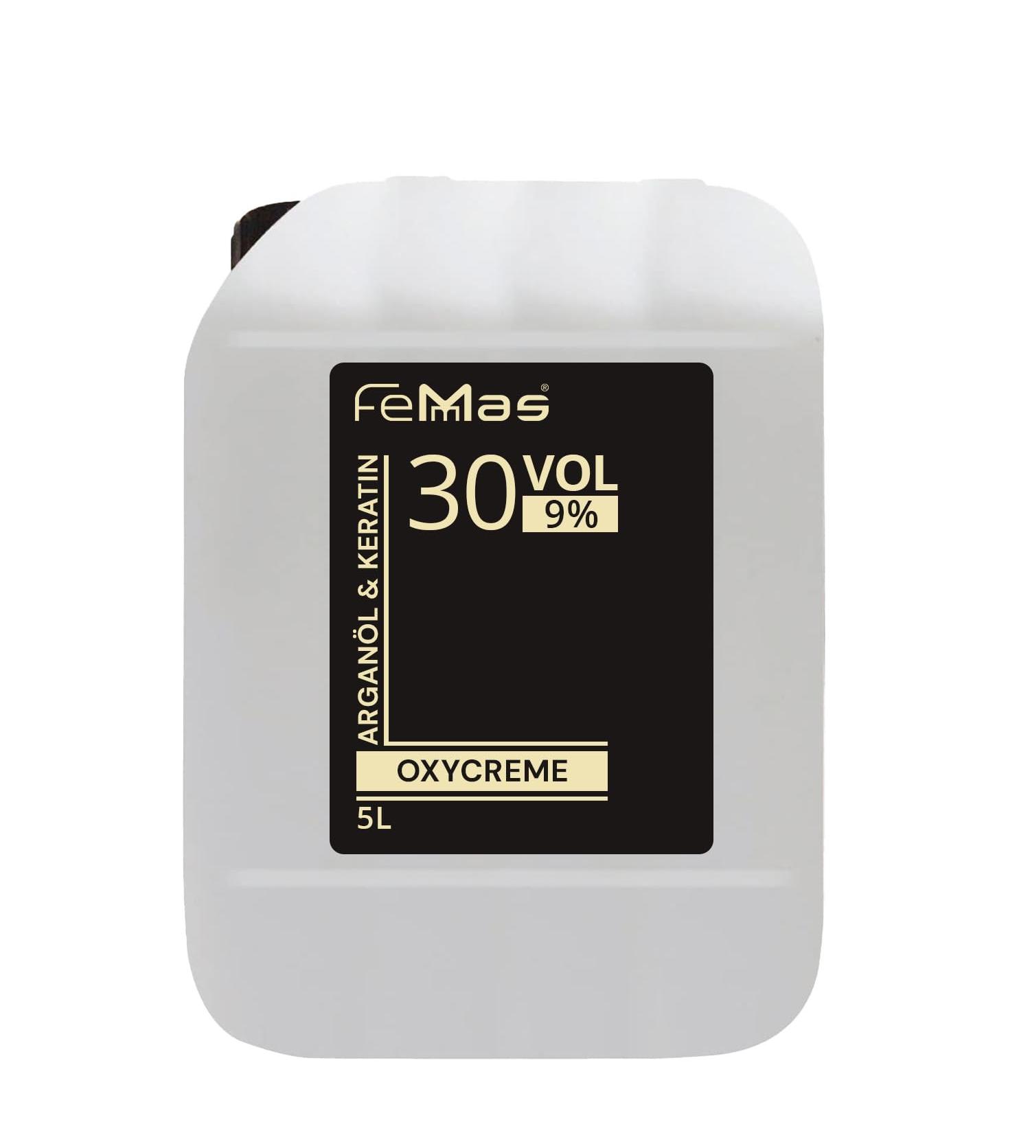 Femmas Oxy Cream 9% - 5000ml Hair Color Developer | Optimal Salon Quality Results | International Shipping Available - Buy Online on GoSupps.com