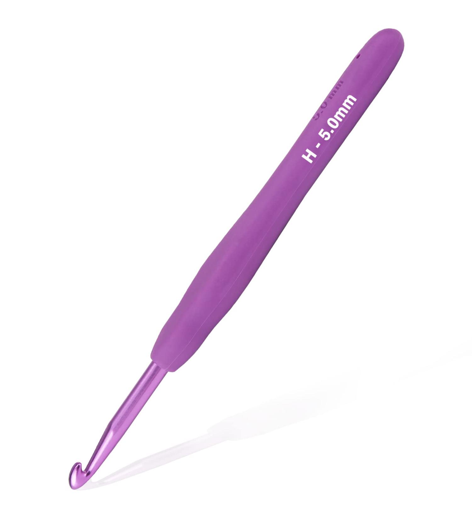 5.0mm-H Crochet Hook - Super Smooth & Ergonomic for Beginners and Advanced | 1 Pack Size - Buy Online on GoSupps.com