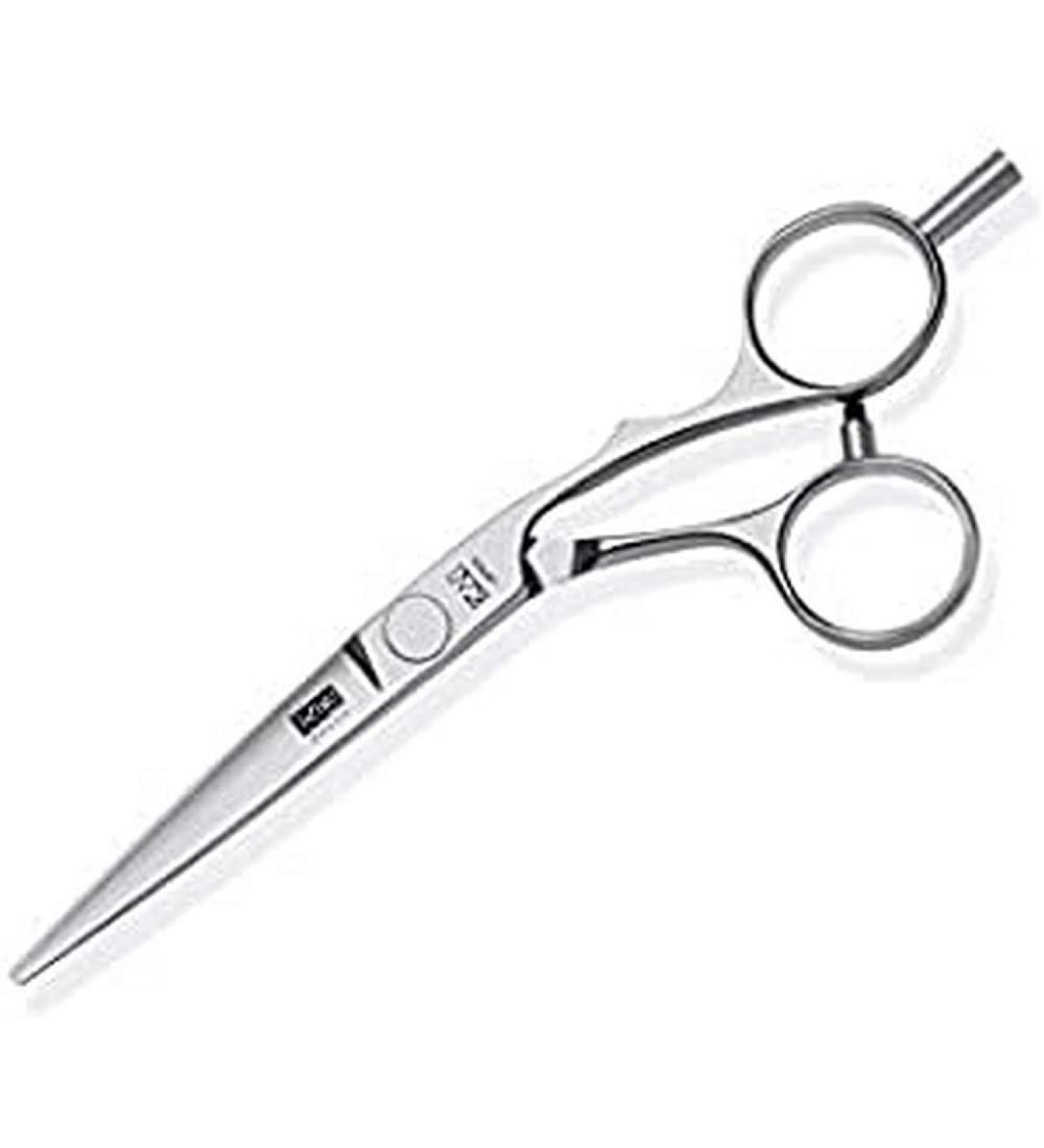 Kasho Silver Series Offset Hair Cutting Scissor 6.5-Inch Length