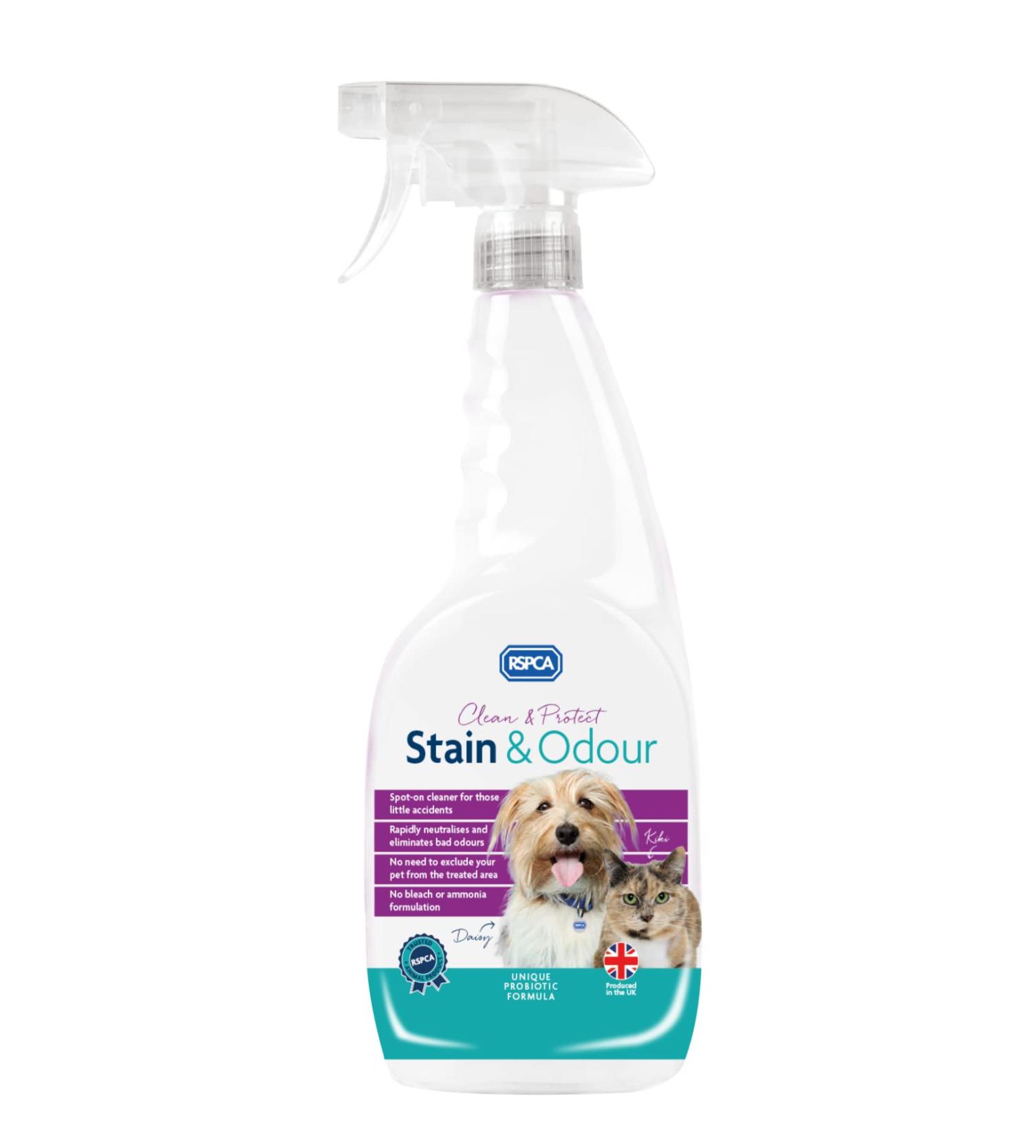 RSPCA 750ml Pet Stain and Odour Remover Wee Away | Pet Friendly | Probiotic Cleaning - Discourage From Repeat Marking - Buy Online on GoSupps.com