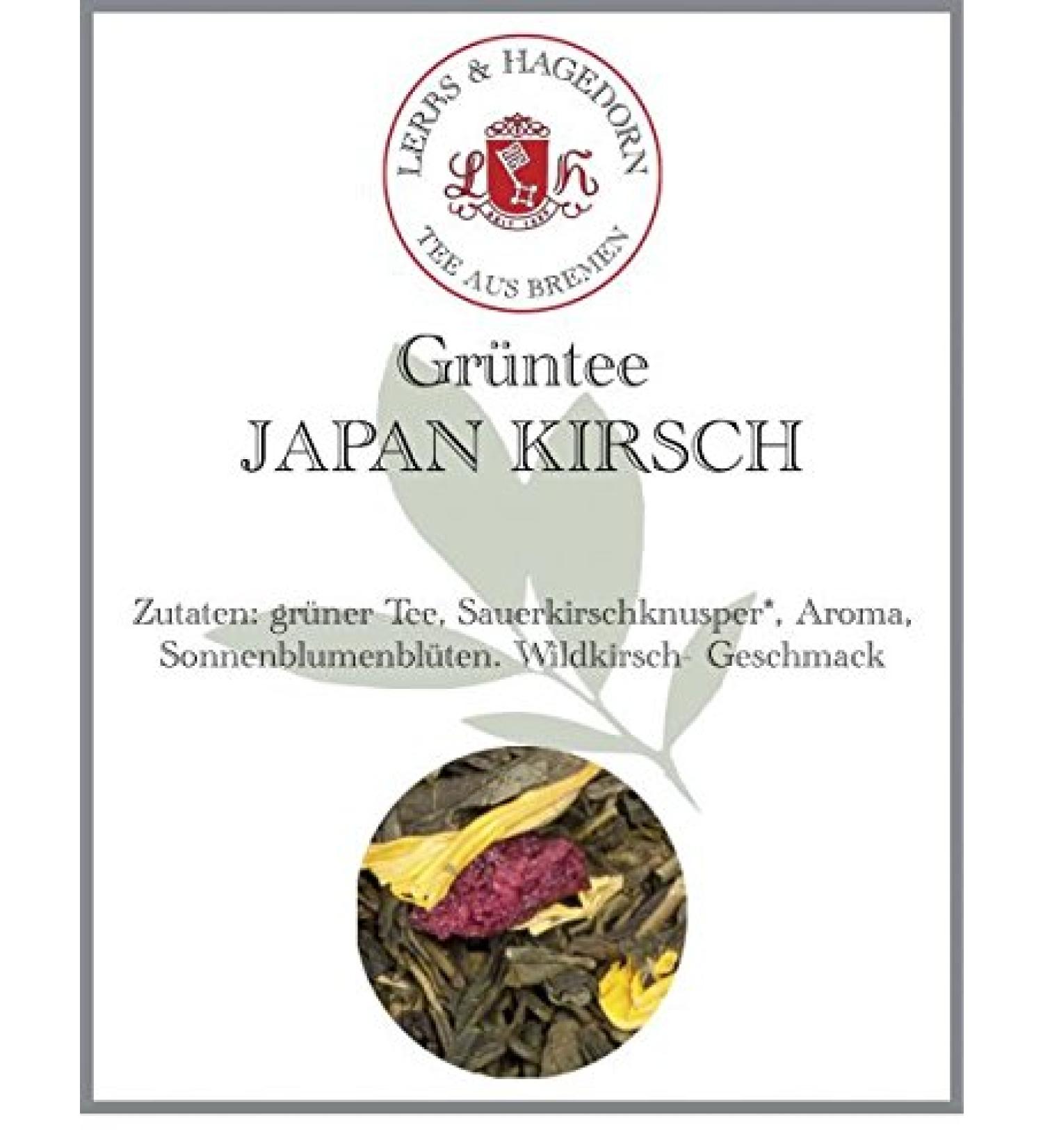  Lerbs & Hagedorn Lerbs & Hagedorn Japanese cherry green tea | Wild cherry 2 kg approx. (162 liters) - Buy Online on GoSupps.com