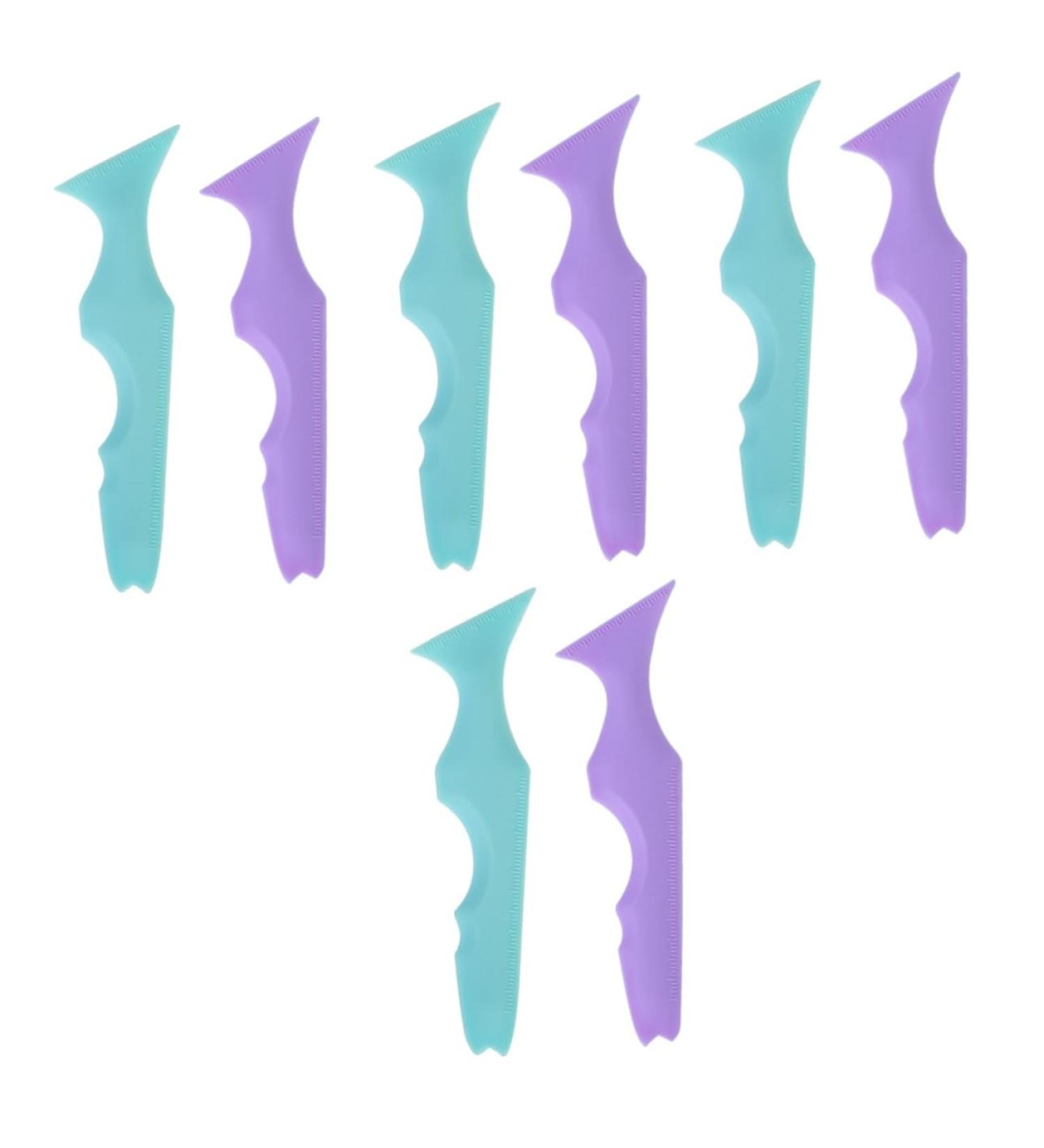 MAGICLULU 8 Pcs Silicone Beauty Ruler Eyeliner Pencil Winged Eyeliner Stencils Eyeliner Silicone Stencil Stamp - Buy Online on GoSupps.com
