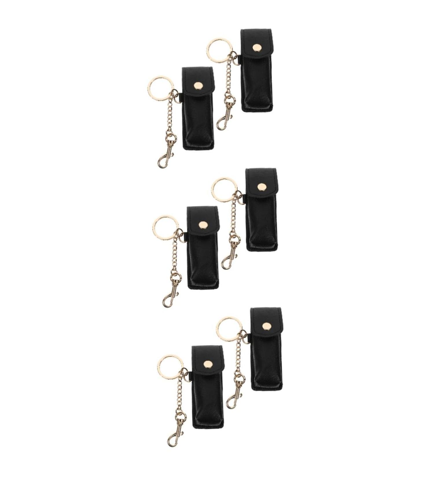  FRCOLOR FRCOLOR 6 Pcs Lipstick Protective Leather Case Lipstick Sleeves Keychain Leather Keyring Lipstick Case e-s In e-s In e-Cream For - Buy Online on GoSupps.com