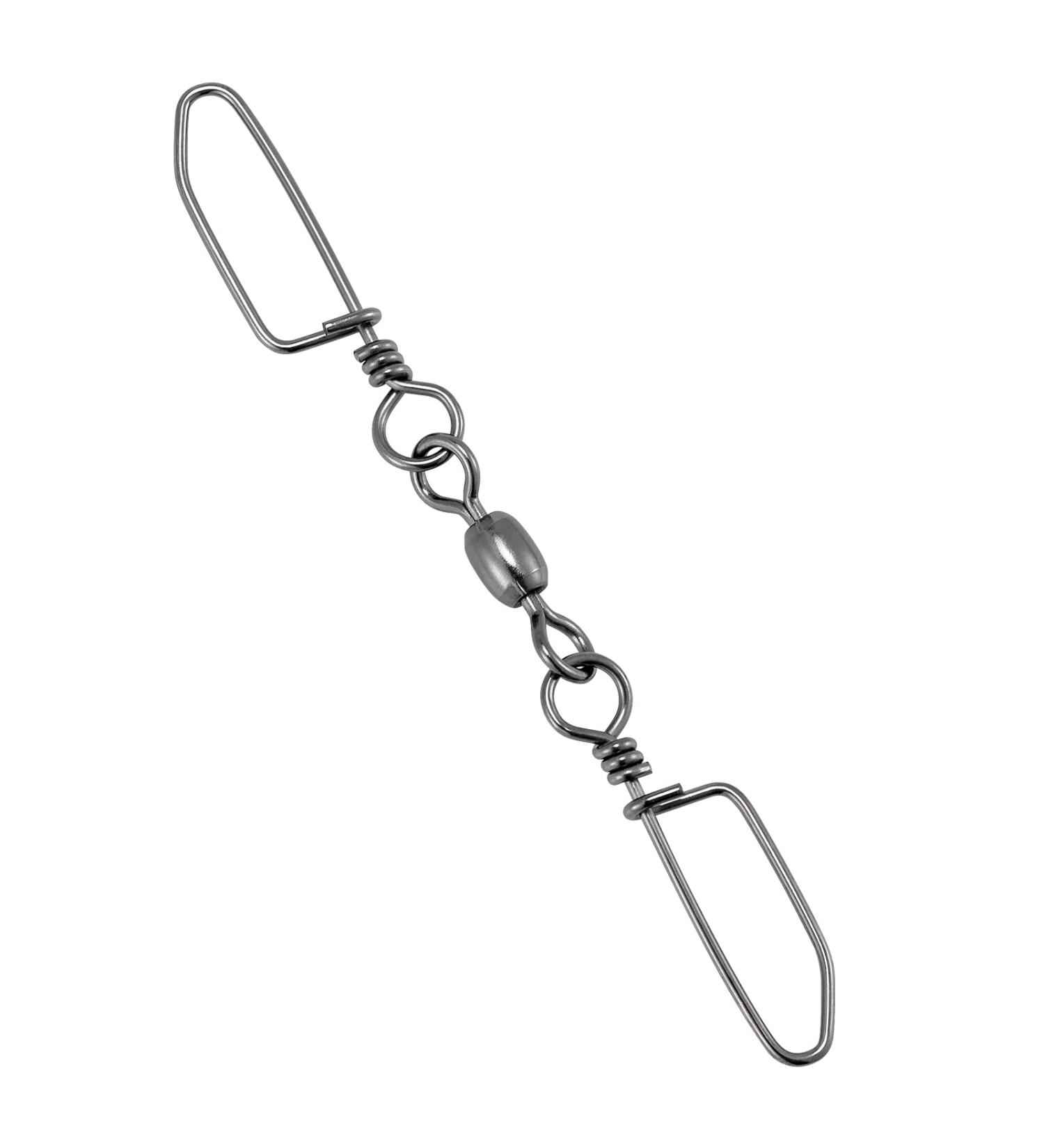 Dr.Fish 20 Pack High Strength Double Snap Swivels - Rust Resistant Stainless Steel Barrel Swivels for Saltwater Fishing - Trolling Planer Board Line Release Clips - Buy Online on GoSupps.com