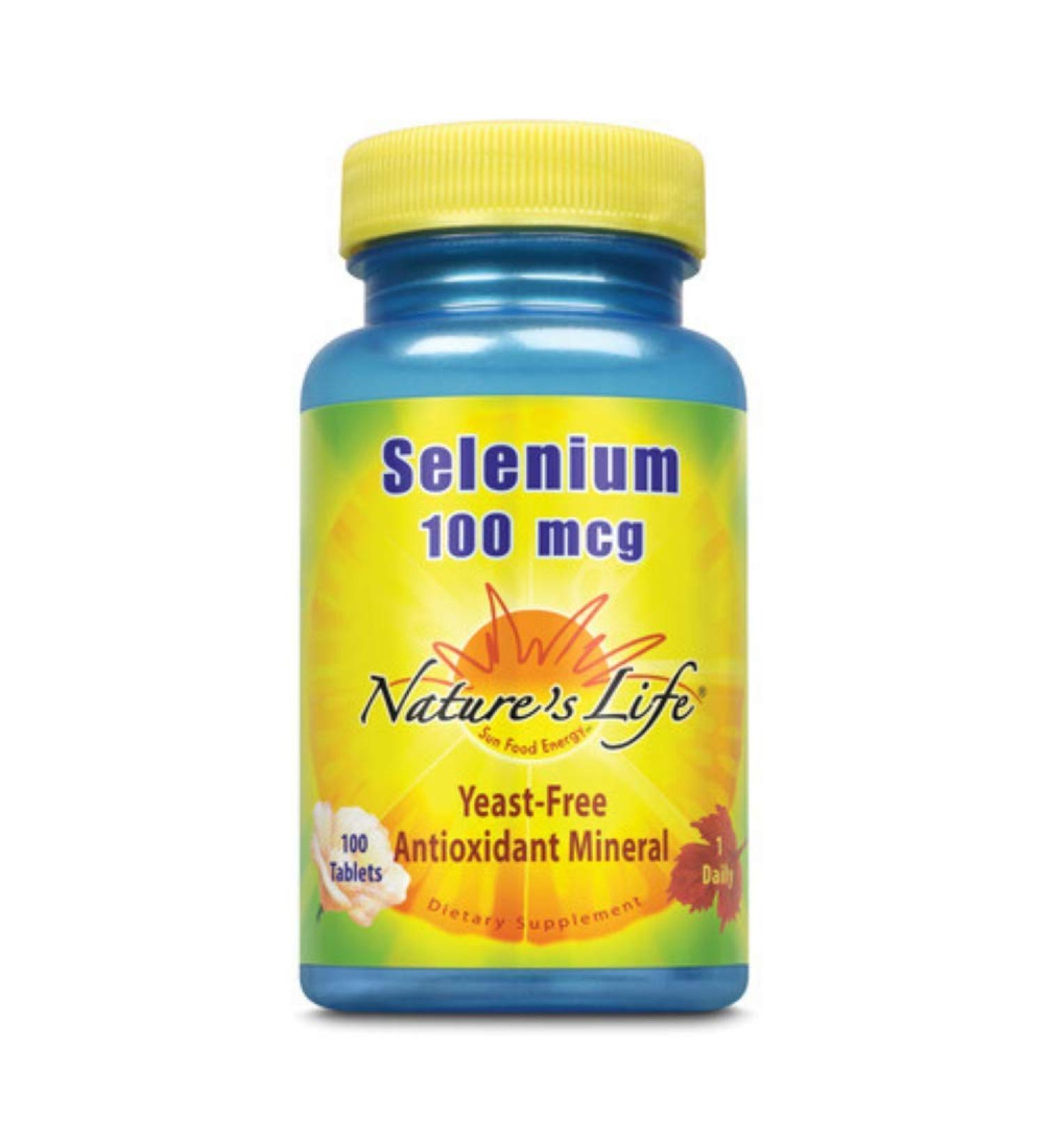 Nature's Life Selenium 100 mcg | No Yeast Antioxidant Mineral Dietary Supplement | 100ct