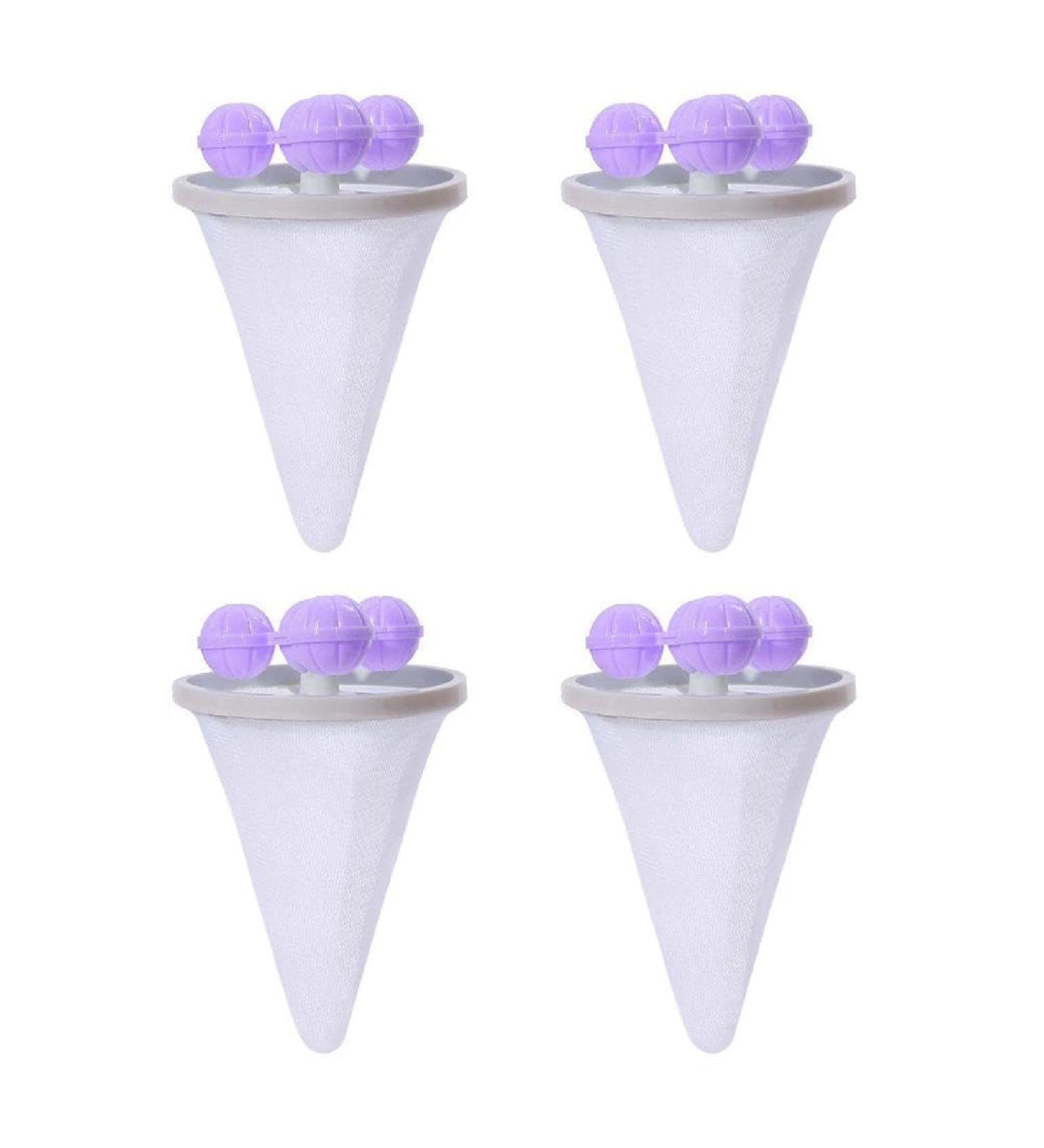 Pack Of 4 Washing Machine Hair Filter Washing Machine Hair Remover Hair Filter Net Bag Hair Remover For Washing Machine Washing Machine Hair Filter Reusable Hair Remover Filter Bag Floating Lint Bag Purple - Buy Online on GoSupps.com