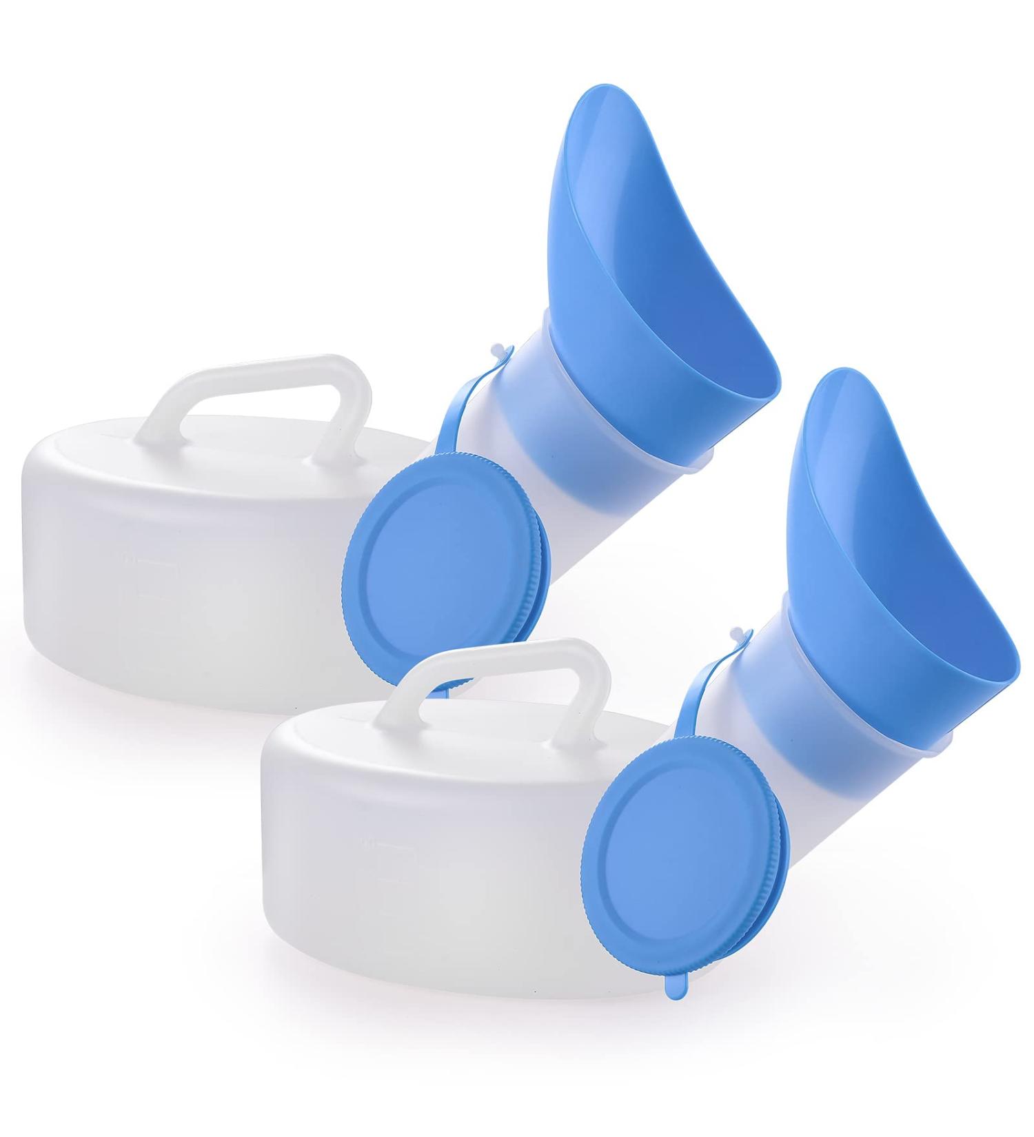 AWOKEN Women's Reusable Urinals (2Pack), 32oz Wide Base, Spill-Proof, Portable Travel Pee Bottle - Buy Online on GoSupps.com