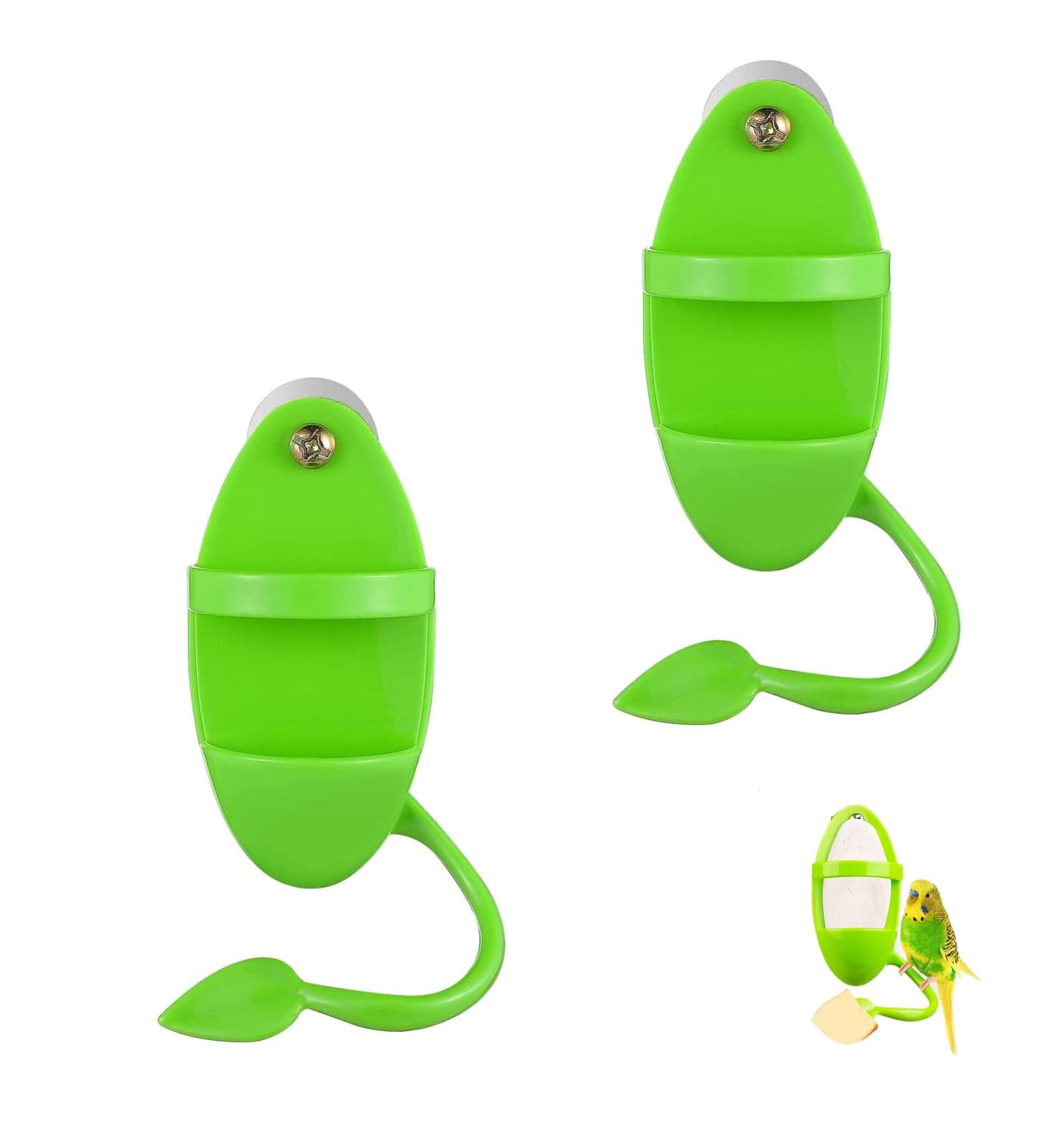 2 Pcs Bird Food Container Plastic Cuddle Bone Feeding Racks Vegetable Fruit Holder Hanging Feeder Parrot Cage Stands Accessories for Bird Parrot - Buy Online on GoSupps.com