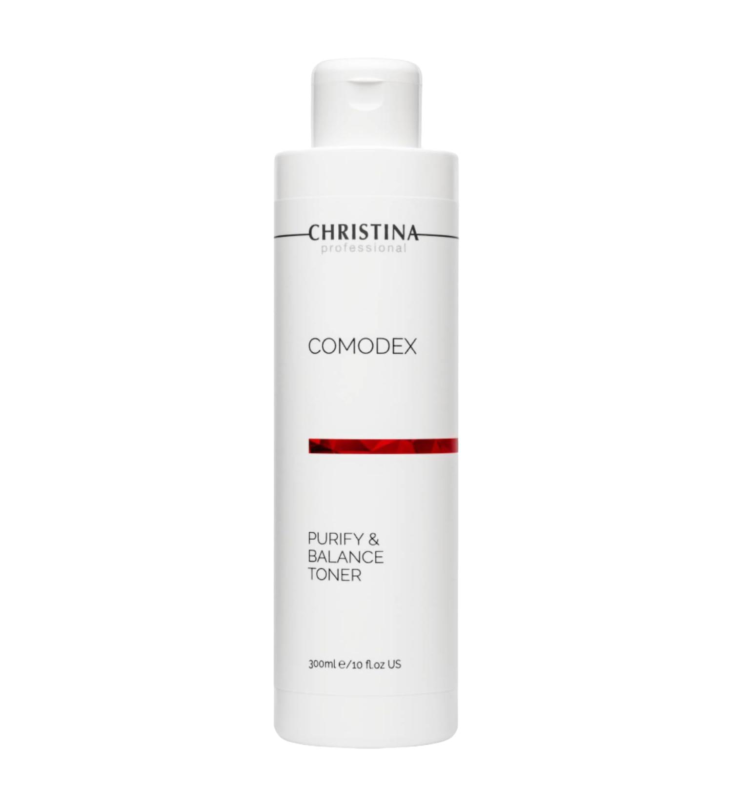 Christina Comodex Purify & Balance Toner 300ml | Skin Clarifying Facial Toner for Oily Combination & Normal Skin | Minimizes Pores Clears Acne Reduces Excess Sebum - Buy Online on GoSupps.com