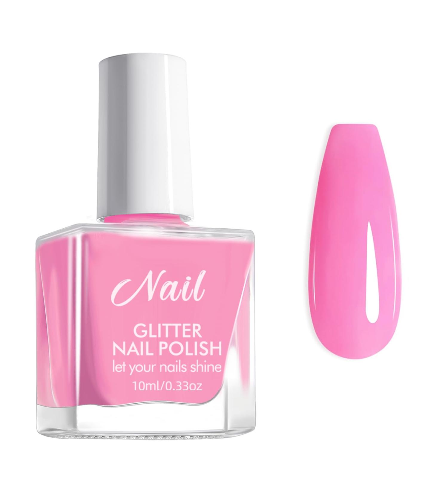 Pink Nail Polish - Barbie Pink Nail Varnish - Neon Hot Pink Nail Polish - Bright Pink Quick Dry Nail Polish - Water Based Formula Long Lasting Nail Polish for Nail Art DIY at Home - Buy Online on GoSupps.com
