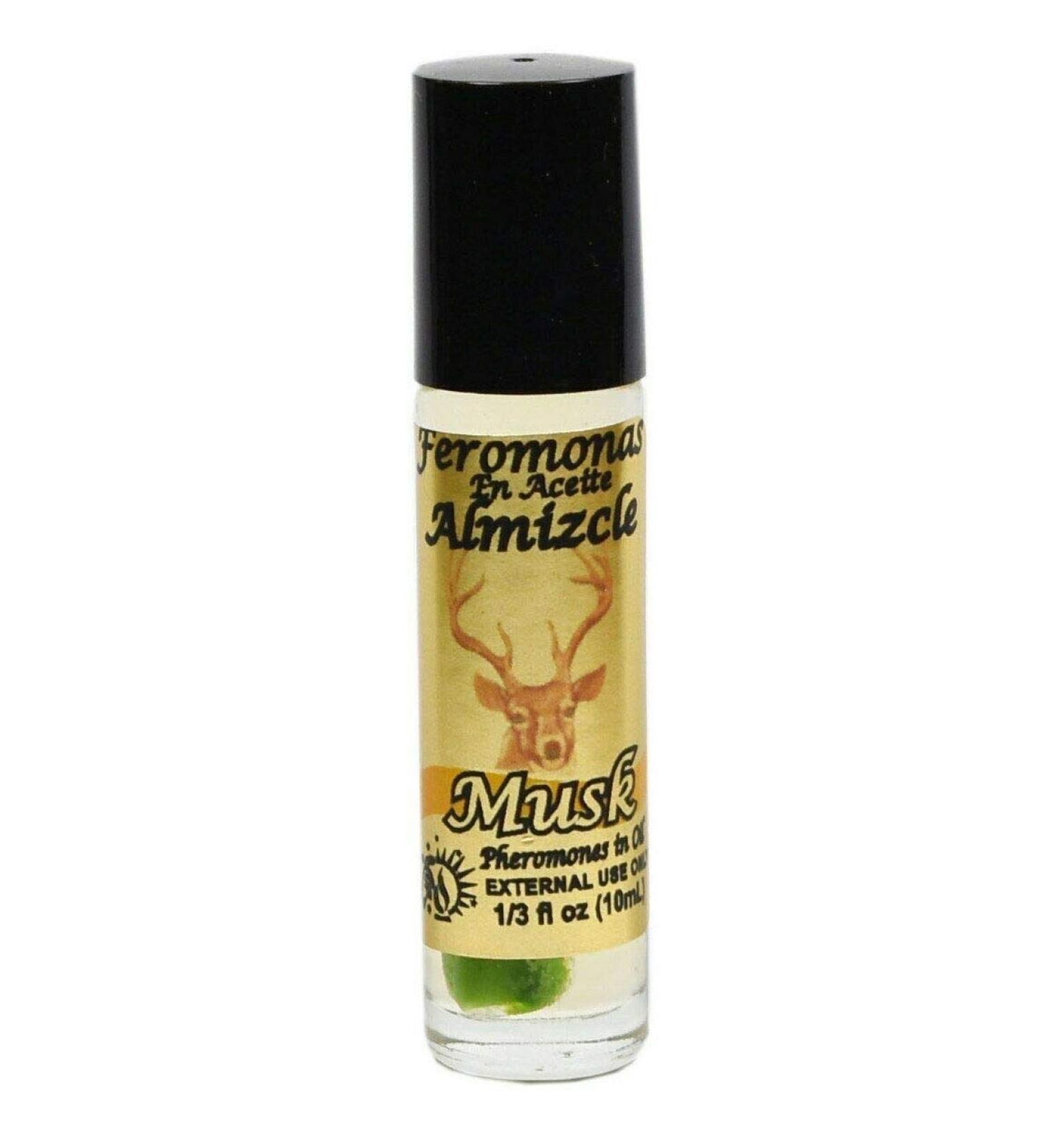 1 PIECE MUSK/ALMIZCLE PHEROMONE OIL ROLL-ON BOTTLE 1/3 OZ 10ML MUSK 1