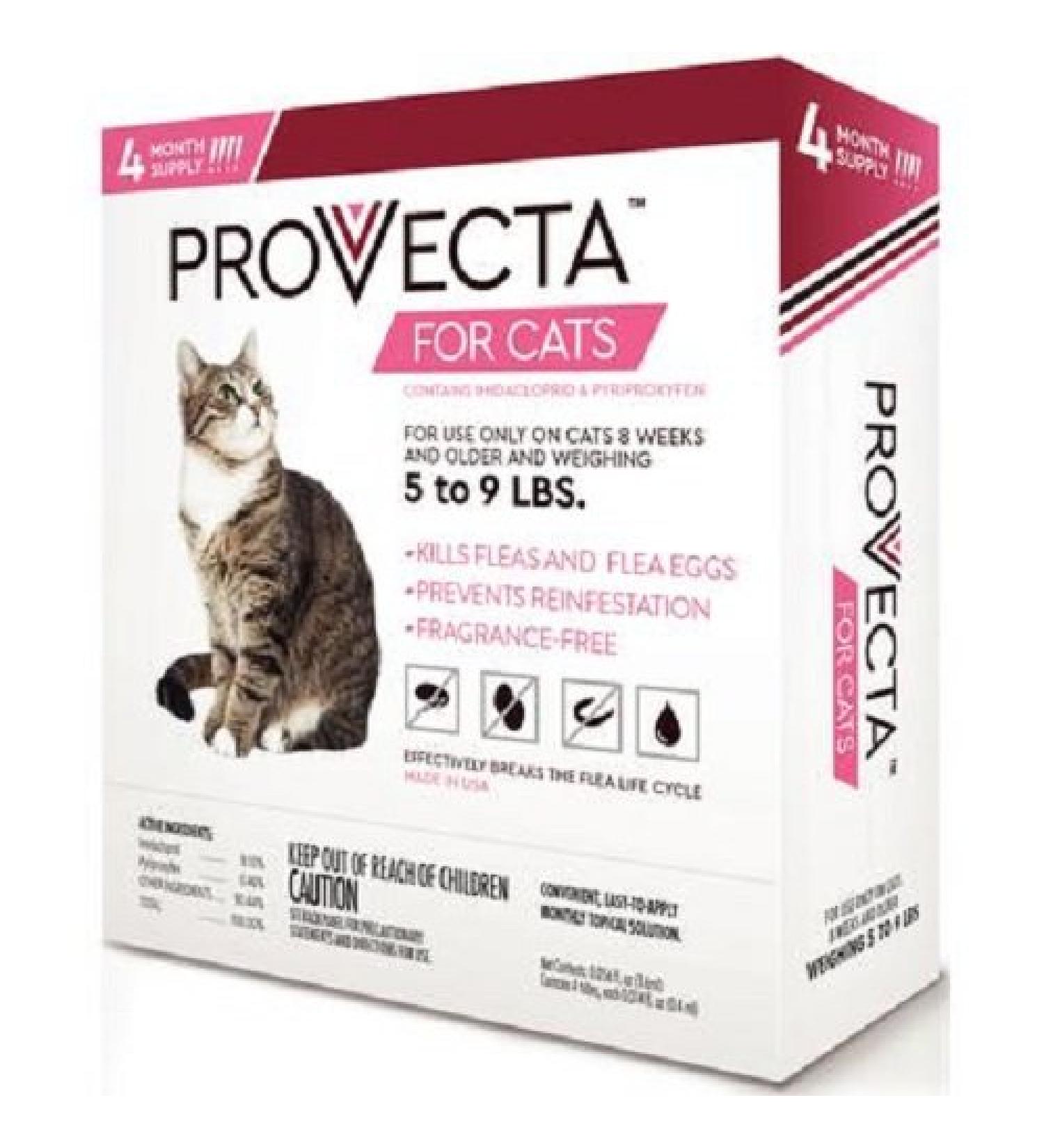 Provecta 4 Doses for Cats, Small/5-9 lb