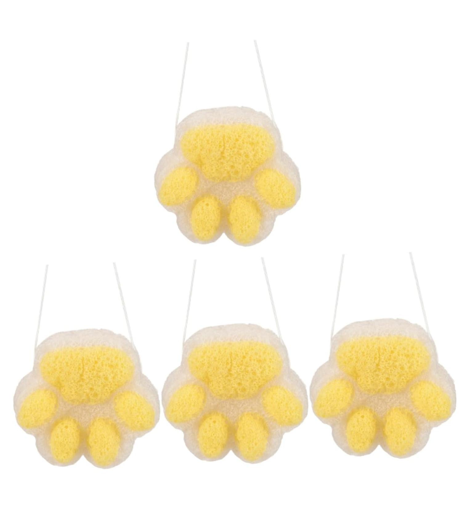 Buy Housoutil 4pcs Children s Bath Sponge Balls | Soft Foam Loofahs for Kids | Perfect Baby Bathing Tools - Buy Online on GoSupps.com