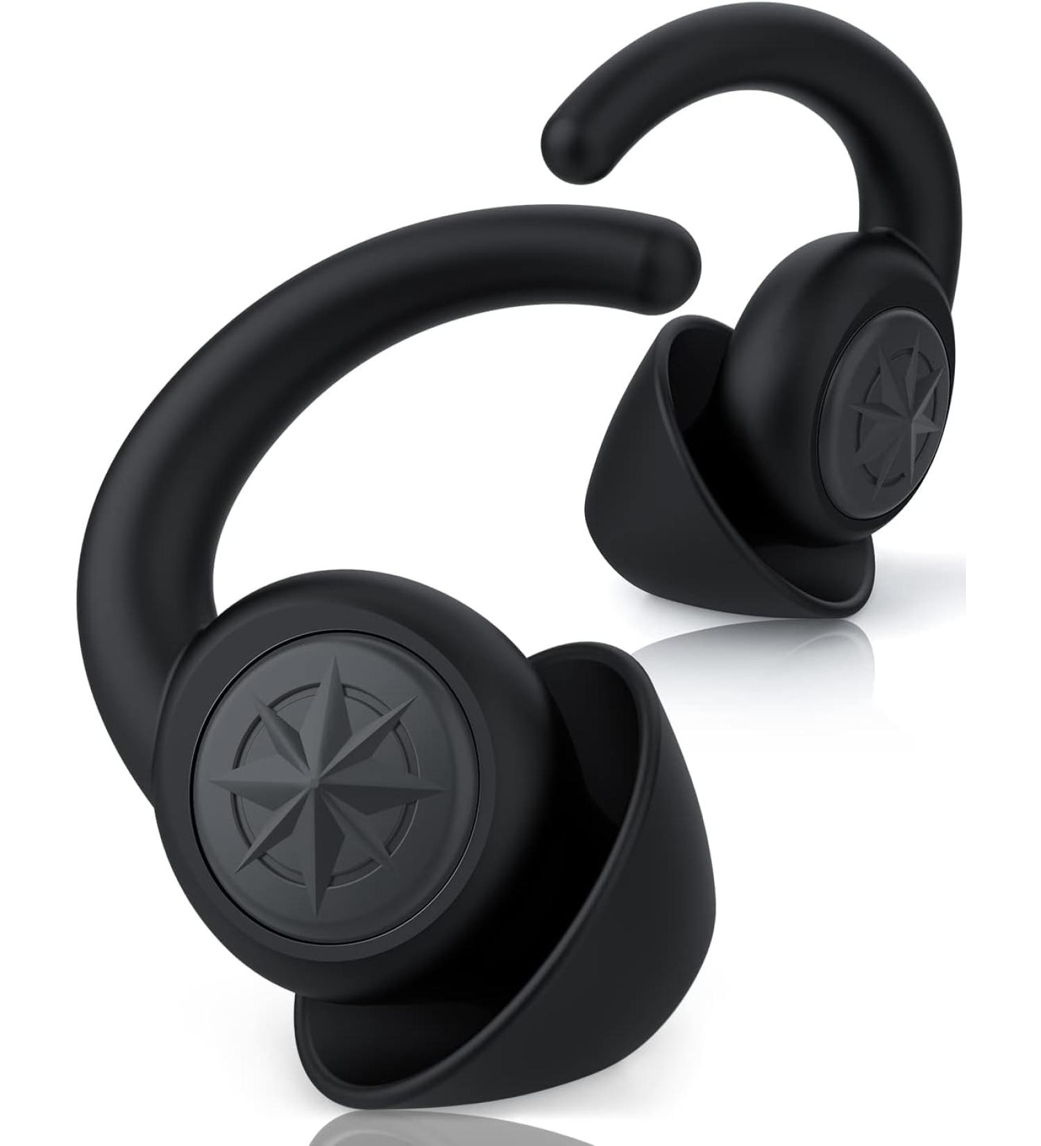 Buy BUENSUENO Silicone Ear Plugs for Sleeping - Noise Cancelling & Washable 2 Pairs for Sleep Travel Study (Black - Buy Online on GoSupps.com