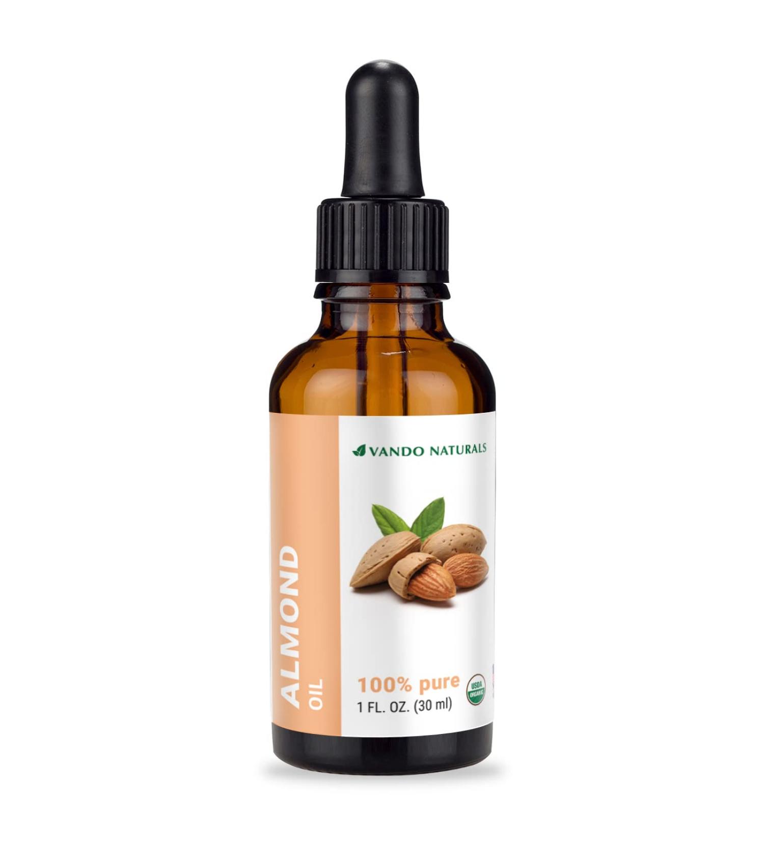 Premium Almond Oil - 1 Fluid Ounce | Natural Moisturizer for Skin & Hair | Shop Internationally - Buy Online on GoSupps.com