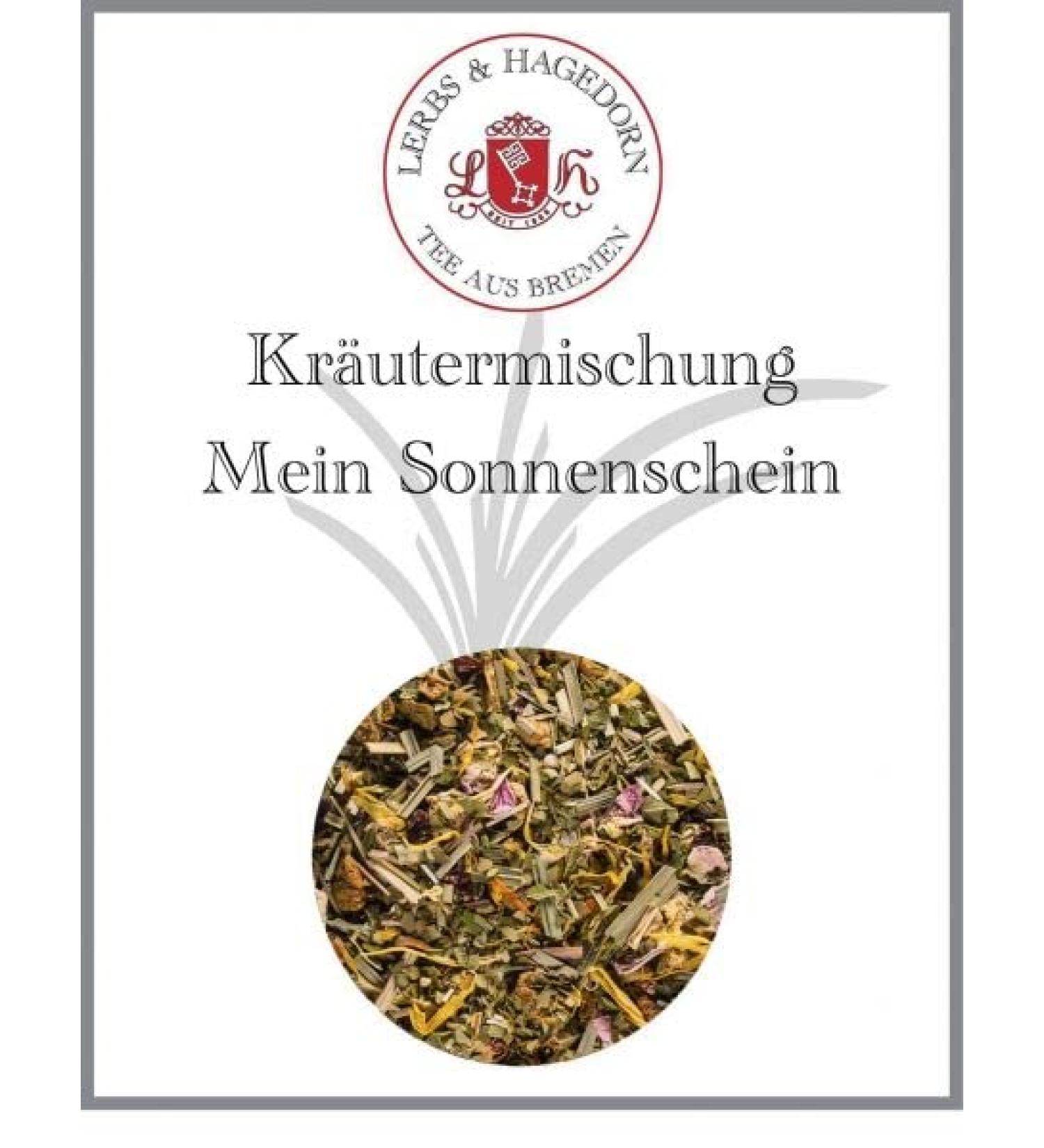  Lerbs & Hagedorn Lerbs & Hagedorn Herbal tea Mein Sonnenschein | Blackberry peach orange approx. 1 kg (81 liters) Green mate (51%) apple pieces rose hip peel - Buy Online on GoSupps.com