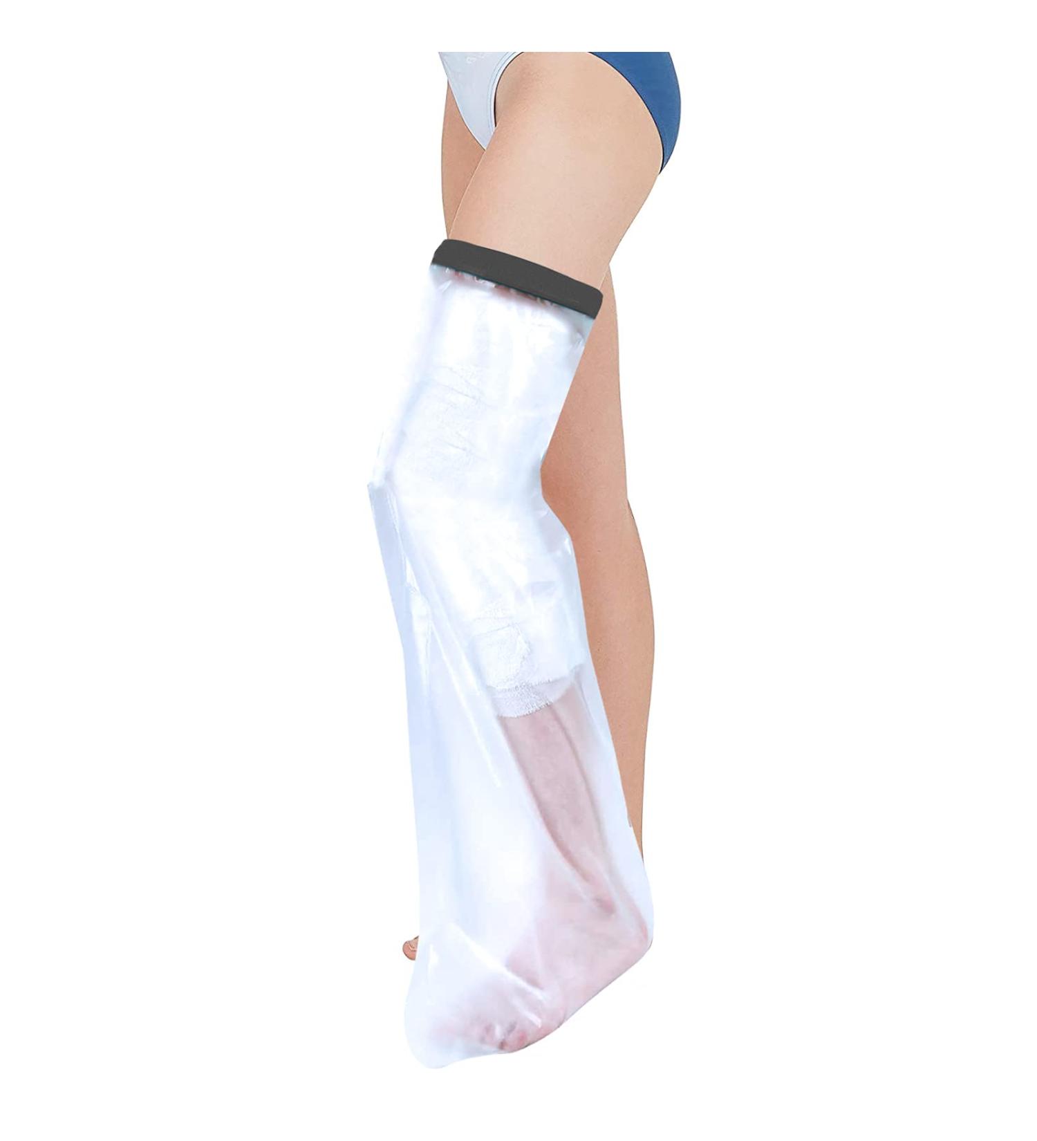 Child Waterproof Leg Cast Cover - Reusable, Upgraded Protector for Showering & Wound Dressings - Black - Buy Online on GoSupps.com