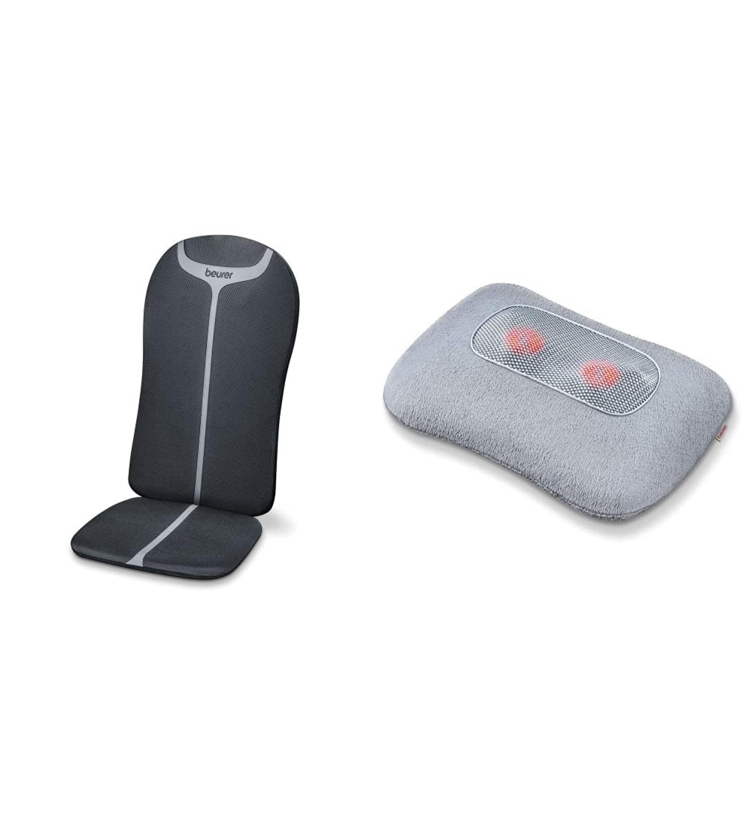 Beurer MG 205 Shiatsu Massage Chair & MG 145 Neck Massager Bundle - Back Massage with Heat & Washable Covers - Buy Online on GoSupps.com