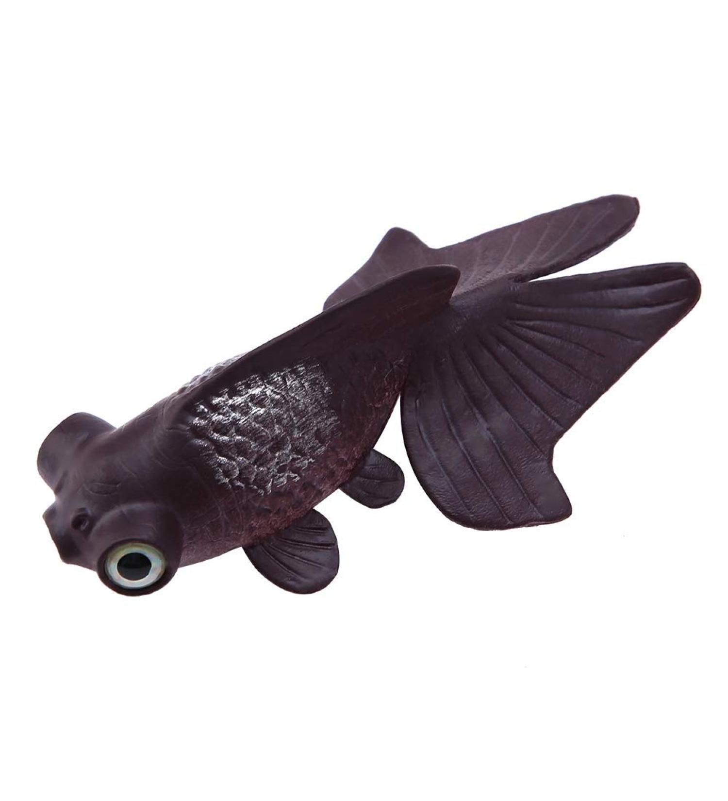 Shop Brown Goldfish - Realistic Floating Plastic Fish for Aquariums | Movable Ornament Decorations - Buy Online on GoSupps.com