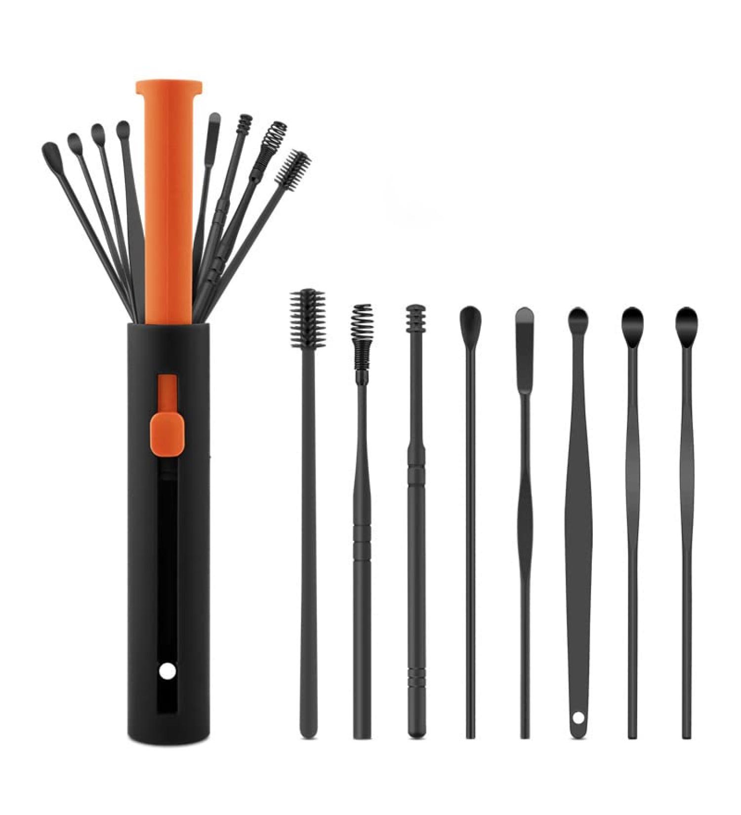Professional 8Pcs Earwax Removal Kit with Storage Box - Portable Ear Cleansing Tools Set - Buy Online on GoSupps.com